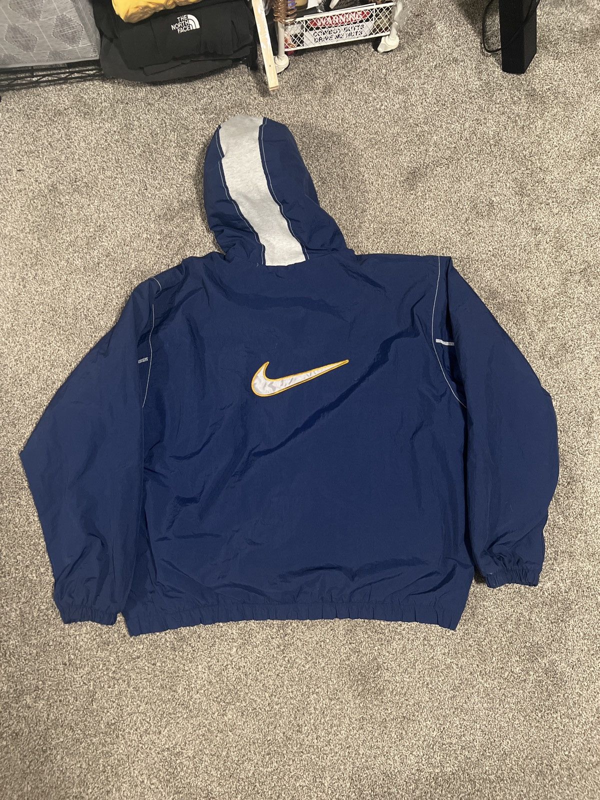 Nike × Vintage Vintage 90’s Heavy Coat With Back Swoosh Hit size XXL Size US XXL / EU 58 / 5 - 4 Thumbnail