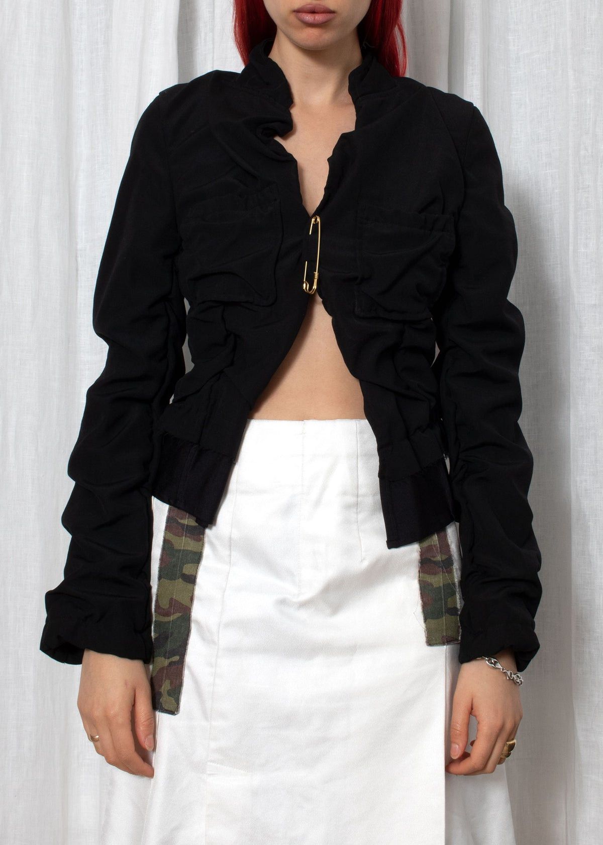 Comme des Garcons AD1999 Comme Des Garcons Ruched Blazer (S/M) Size M / US 6-8 / IT 42-44 - 5 Thumbnail