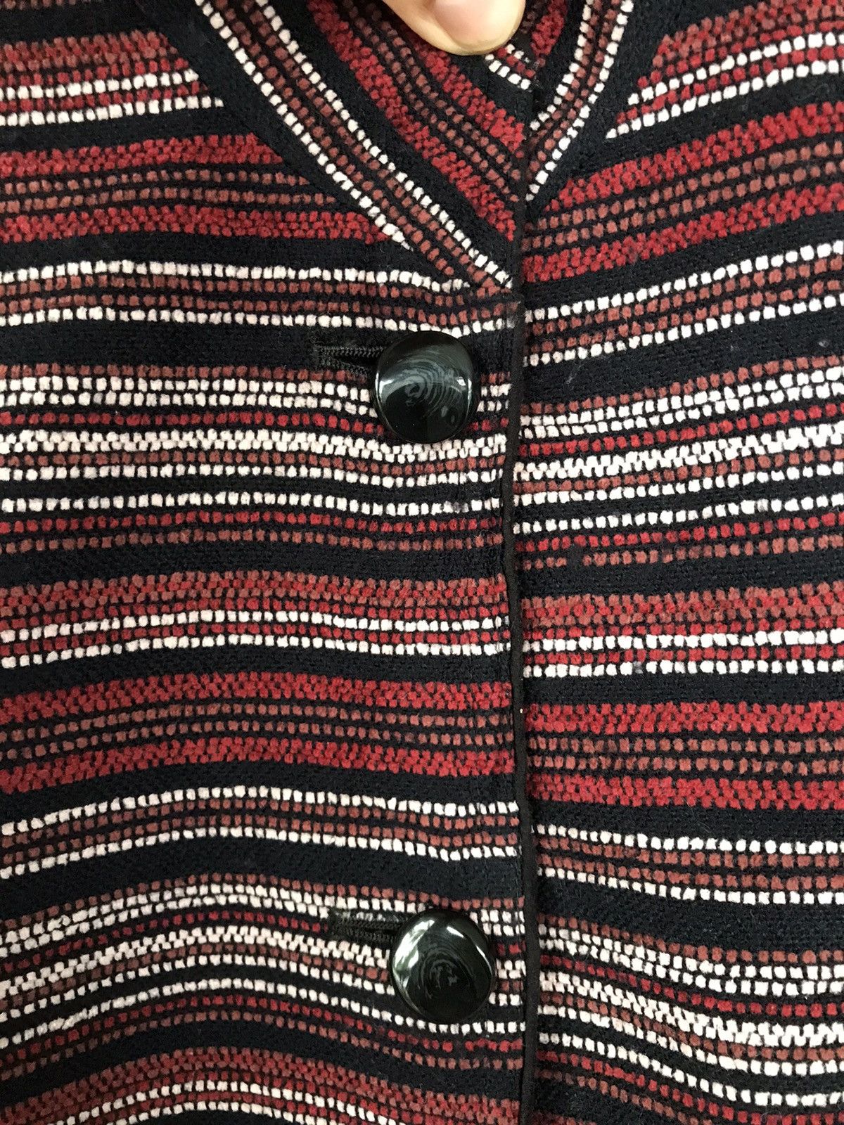 Vintage Vintage Lady’s Mode Stripes Button Up Jacket Size L / US 10 / IT 46 - 5 Thumbnail