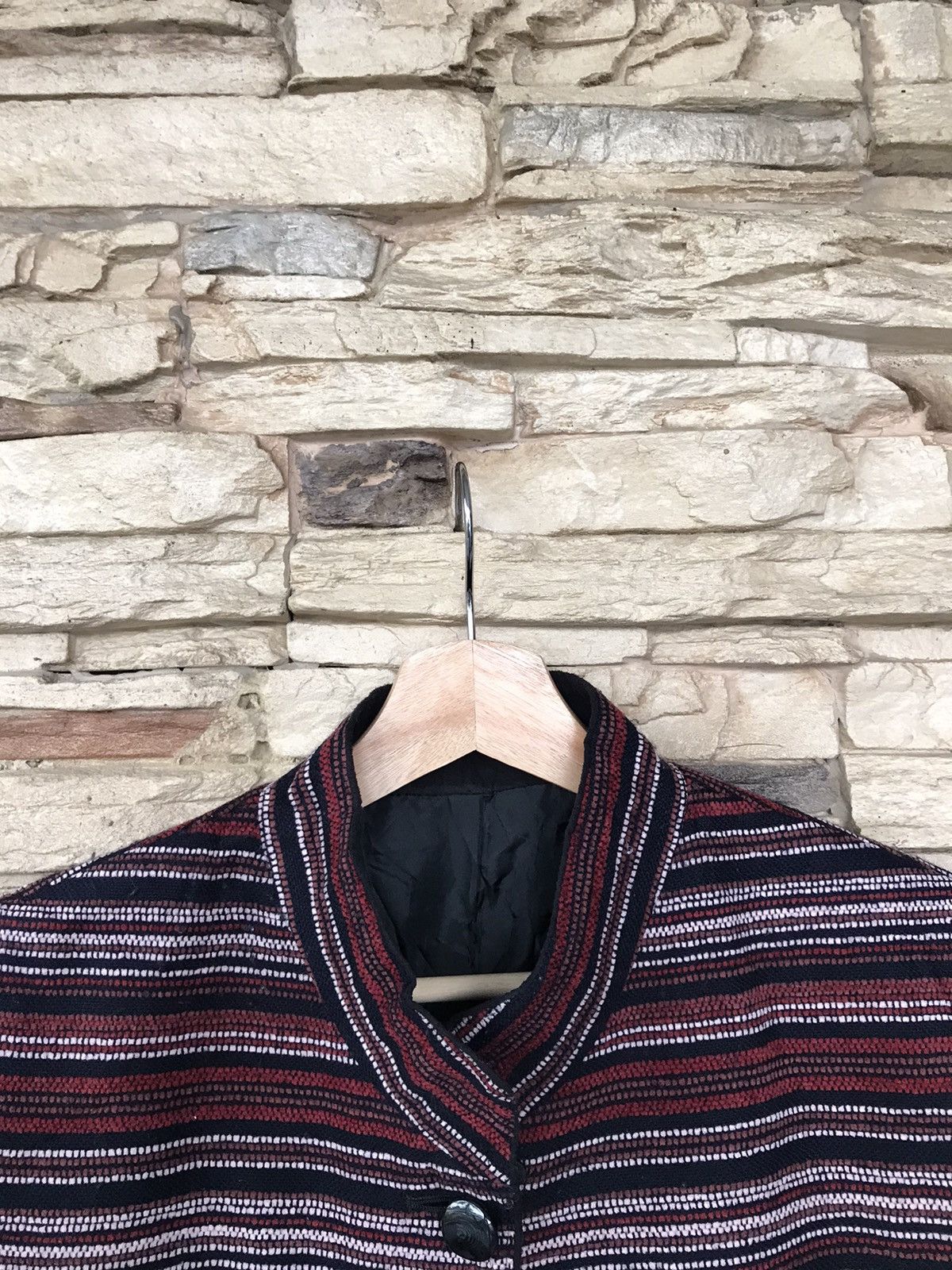 Vintage Vintage Lady’s Mode Stripes Button Up Jacket Size L / US 10 / IT 46 - 2 Thumbnail