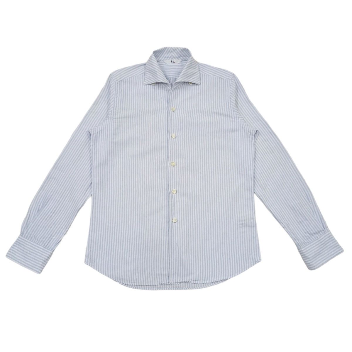 45rpm 45rpm Stripe Cotton Button Up Longsleeves Collar Shirt Size US XS / EU 42 / 0 - 1 Thumbnail