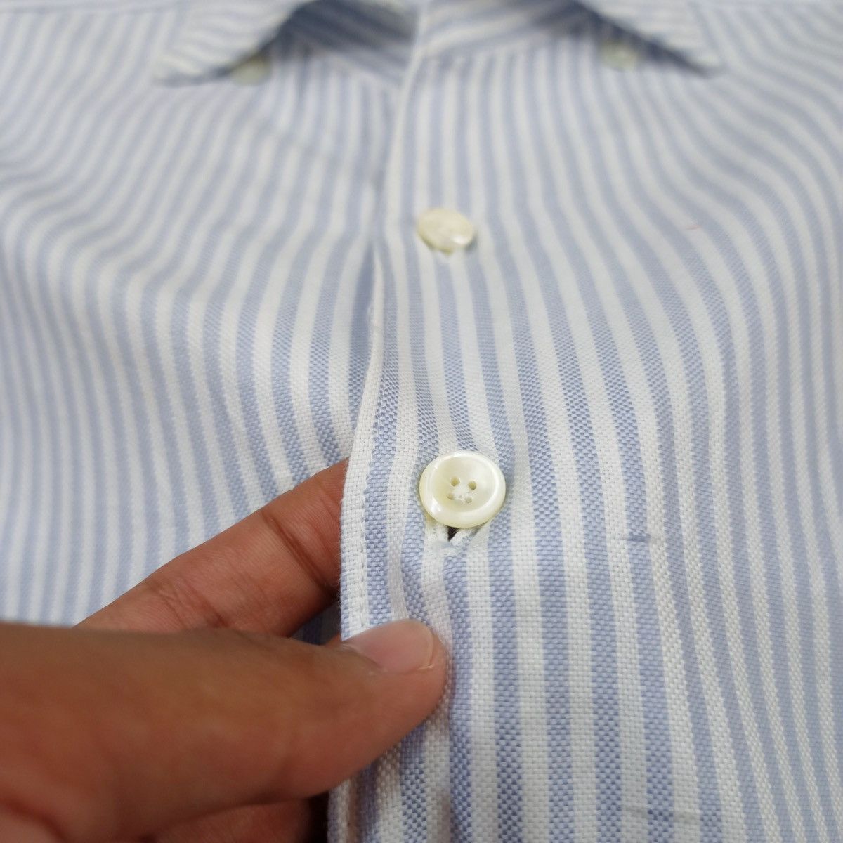 45rpm 45rpm Stripe Cotton Button Up Longsleeves Collar Shirt Size US XS / EU 42 / 0 - 3 Thumbnail