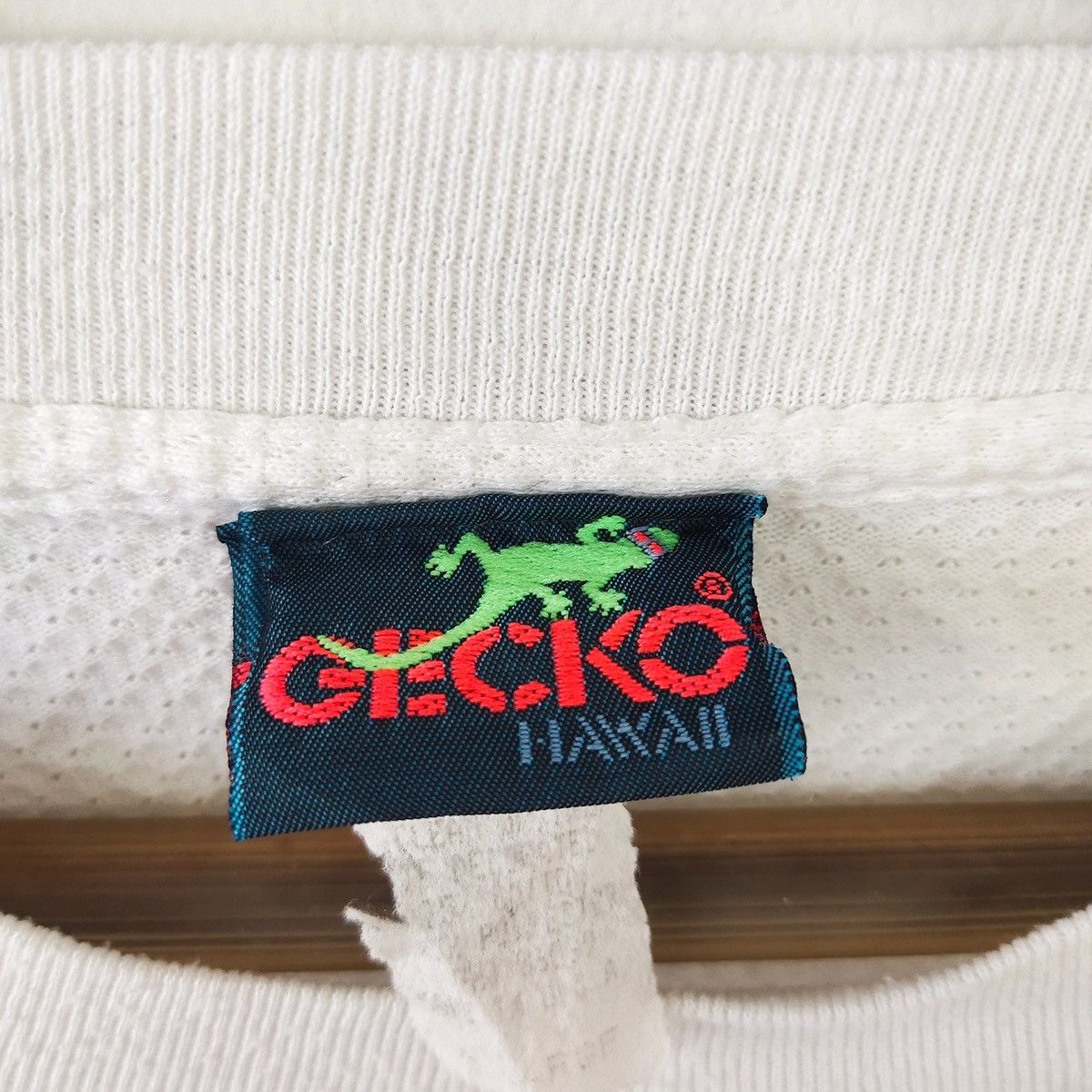 🔥🔥VINTAGE90s GECKO HAWAII LONGSLEEVE DOT CHECK CREWNECK