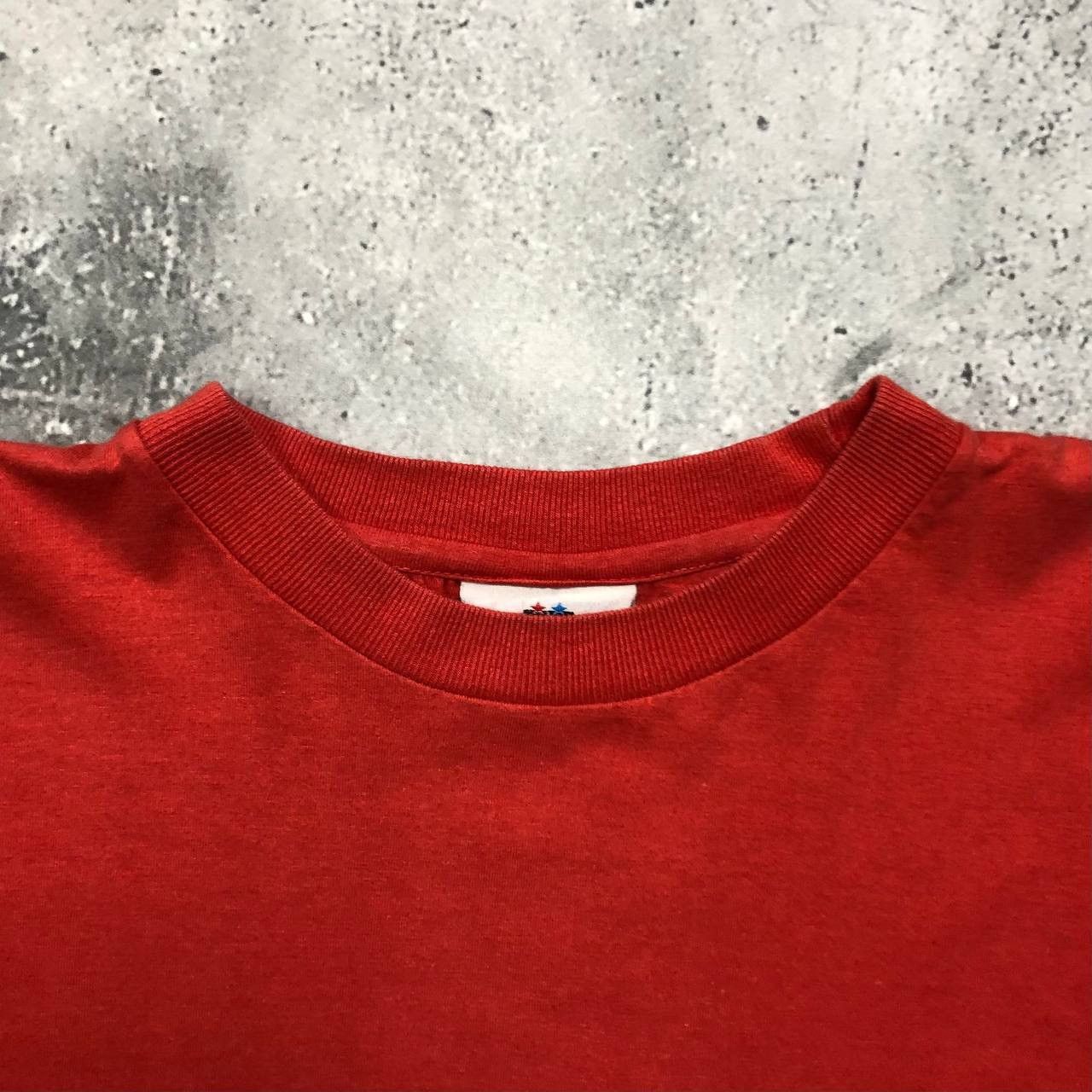 Vintage Vintage 2000s Blank Single Stitch T Shirt Orange Size M Size US M / EU 48-50 / 2 - 4 Thumbnail