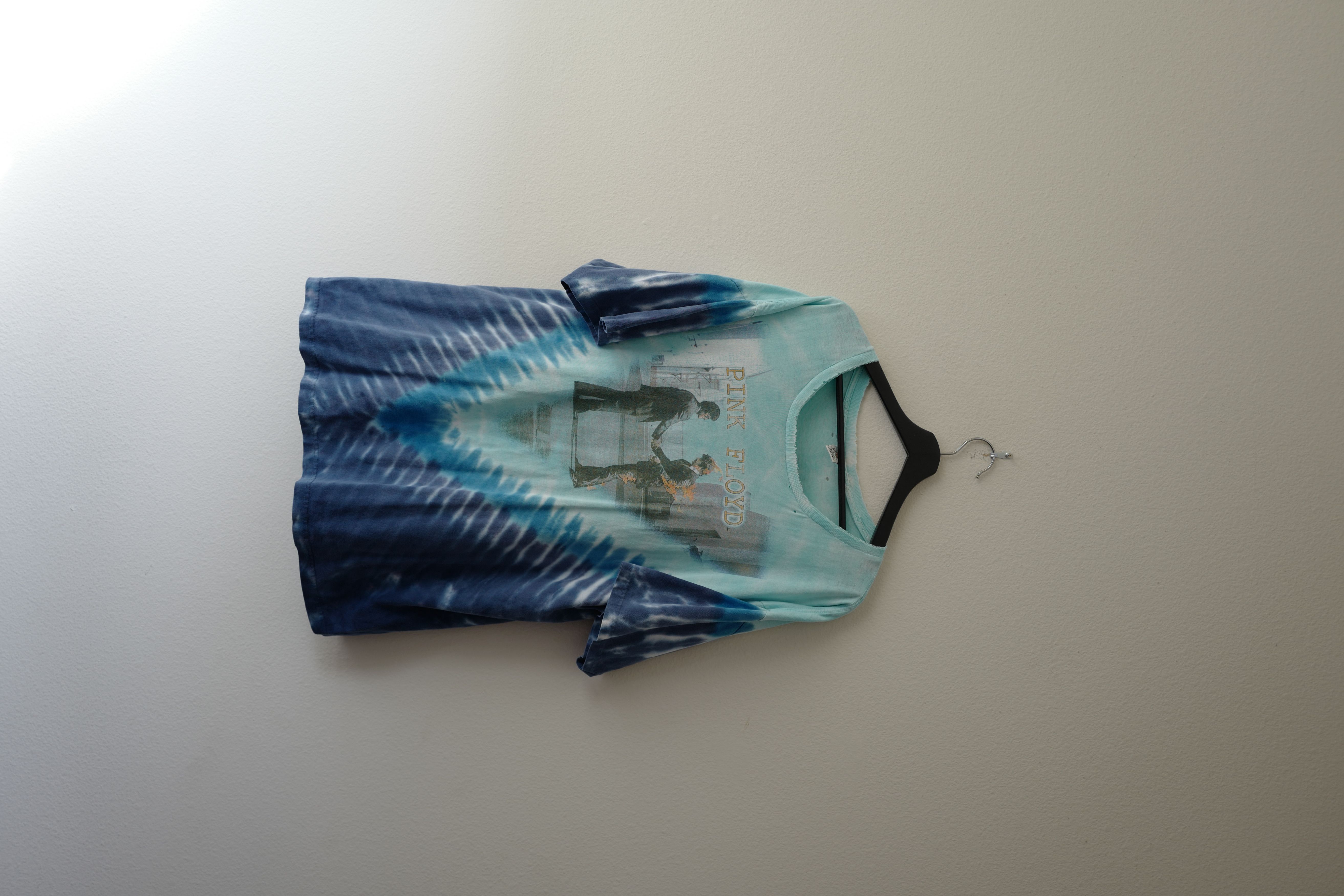 image of Pink Floyd - Wish You Were Here Tee (Double Sided) in Blue, Men's (Size XL)