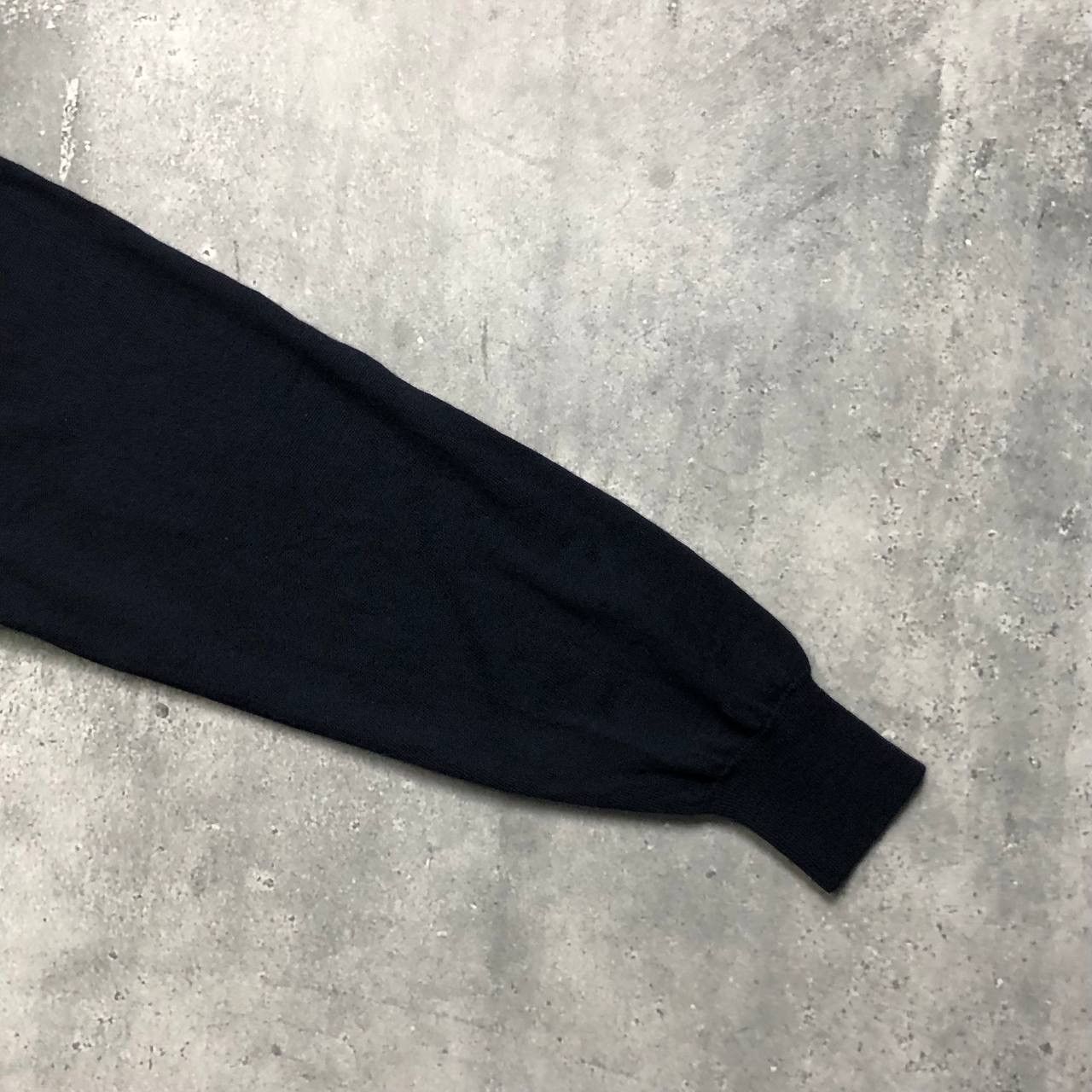 Gran Sasso Gran Sasso V-Neck Wool Sweater Pullover Dark Blue Size L Size US L / EU 52-54 / 3 - 14 Thumbnail