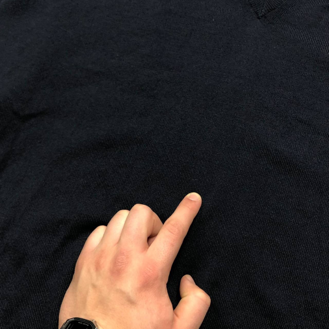 Gran Sasso Gran Sasso V-Neck Wool Sweater Pullover Dark Blue Size L Size US L / EU 52-54 / 3 - 9 Thumbnail