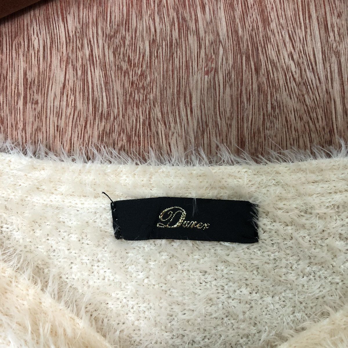Homespun Knitwear × Japanese Brand × Vintage Duxer Yellow Shag Shaggy Mohair Knitwear #6388 Size S / US 4 / IT 40 - 4 Thumbnail