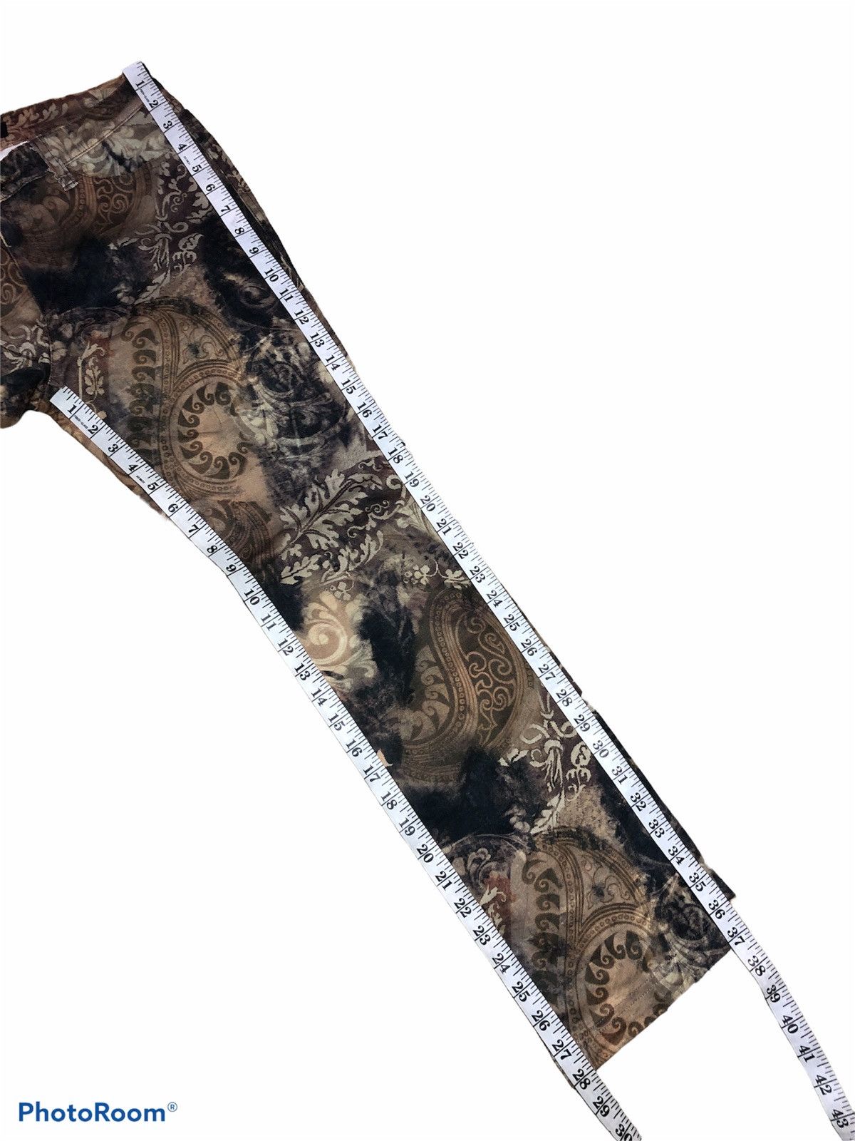 Japanese Brand FULL PRINT BATSU DIV STRECTHABLE PANT Size 27" / US 4 / IT 40 - 8 Thumbnail
