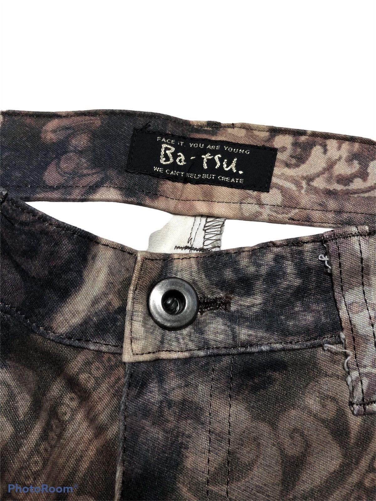 Japanese Brand FULL PRINT BATSU DIV STRECTHABLE PANT Size 27" / US 4 / IT 40 - 4 Thumbnail