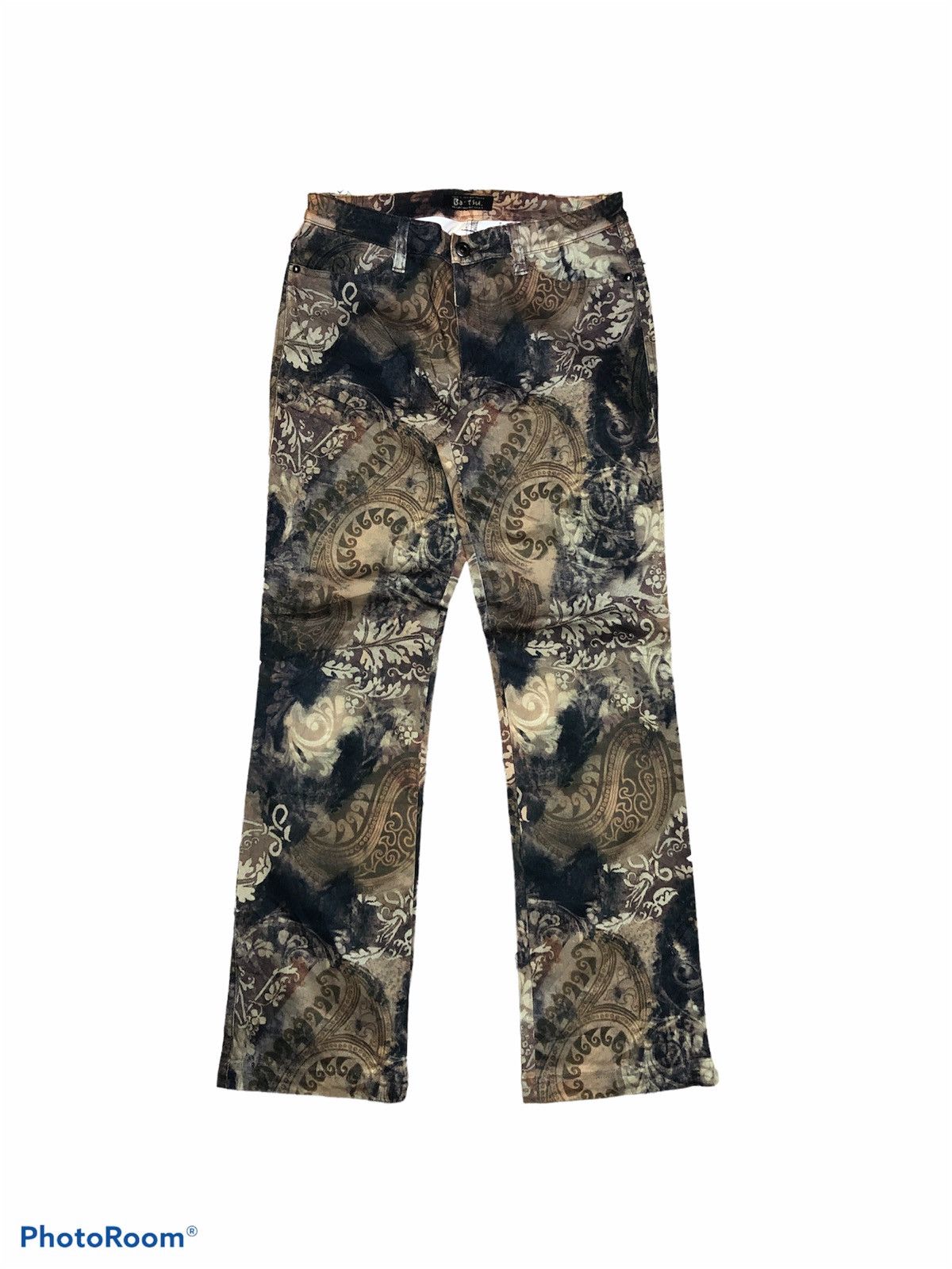 Japanese Brand FULL PRINT BATSU DIV STRECTHABLE PANT Size 27" / US 4 / IT 40 - 1 Thumbnail