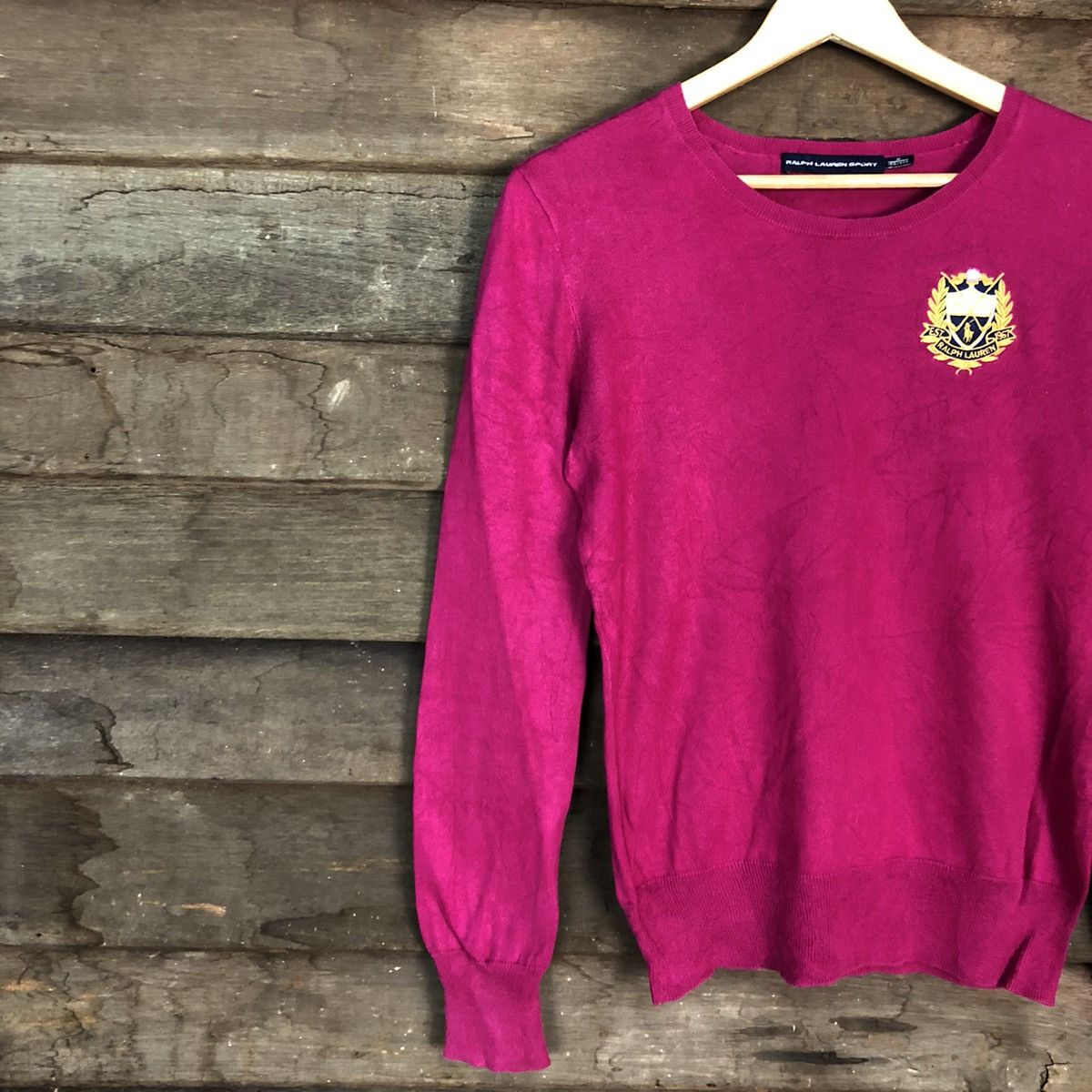 Ralph Lauren DLL Ralph Lauren Sport Pink KNitwear sweatshirt #c678 Size M / US 6-8 / IT 42-44 - 7 Thumbnail