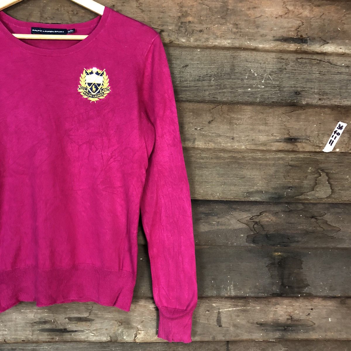 Ralph Lauren DLL Ralph Lauren Sport Pink KNitwear sweatshirt #c678 Size M / US 6-8 / IT 42-44 - 5 Thumbnail