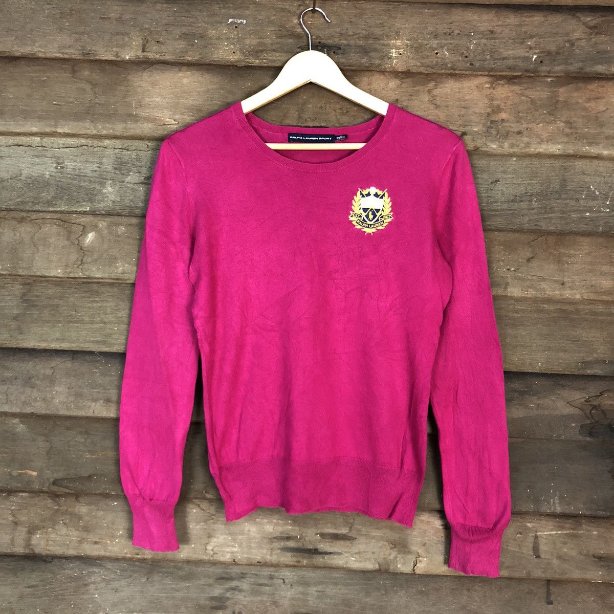 Ralph Lauren DLL Ralph Lauren Sport Pink KNitwear sweatshirt #c678 Size M / US 6-8 / IT 42-44 - 3 Thumbnail