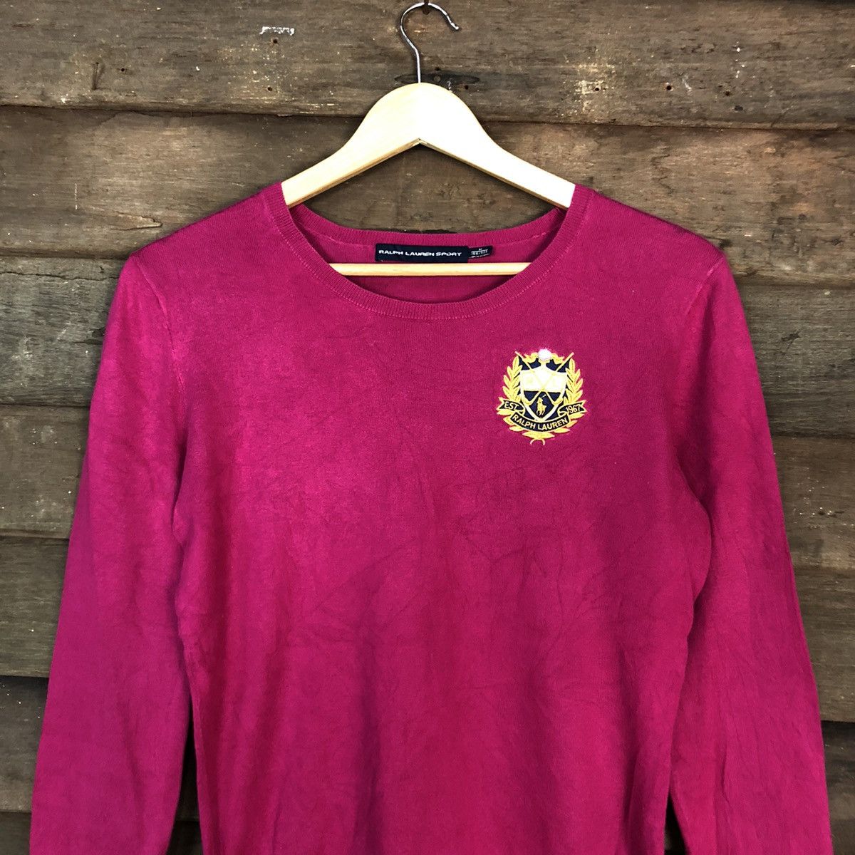 Ralph Lauren DLL Ralph Lauren Sport Pink KNitwear sweatshirt #c678 Size M / US 6-8 / IT 42-44 - 2 Thumbnail