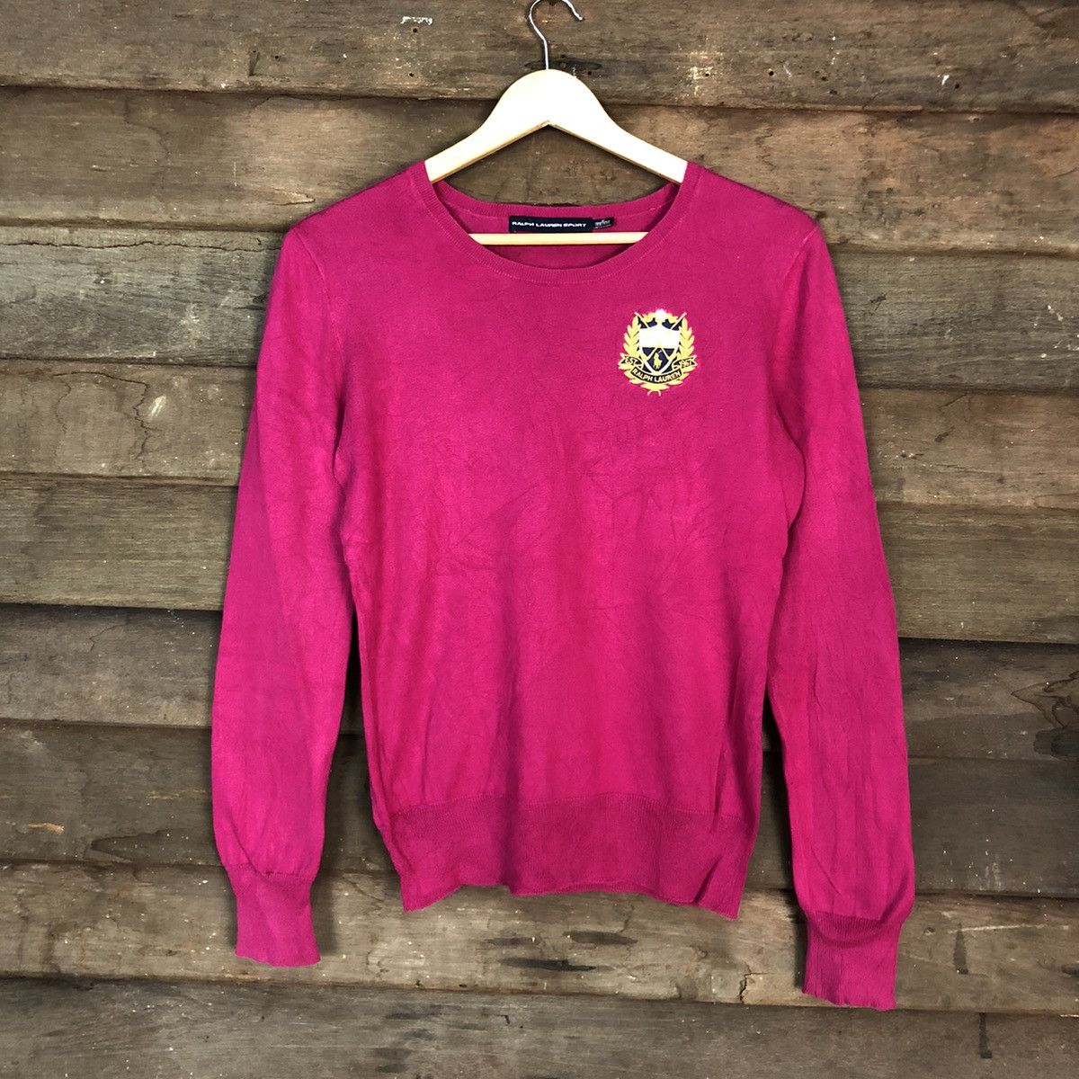 Ralph Lauren DLL Ralph Lauren Sport Pink KNitwear sweatshirt #c678 Size M / US 6-8 / IT 42-44 - 1 Thumbnail