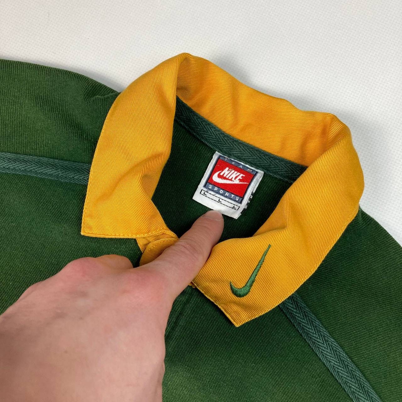 Nike × Vintage Vintage Nike SA Rugby sweatshirt 90s y2k Size US L / EU 52-54 / 3 - 4 Thumbnail