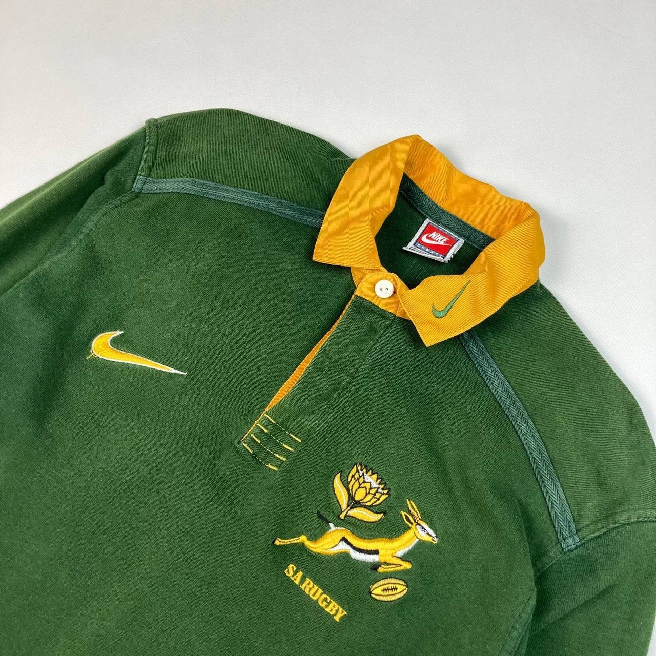 Nike × Vintage Vintage Nike SA Rugby sweatshirt 90s y2k Size US L / EU 52-54 / 3 - 3 Thumbnail