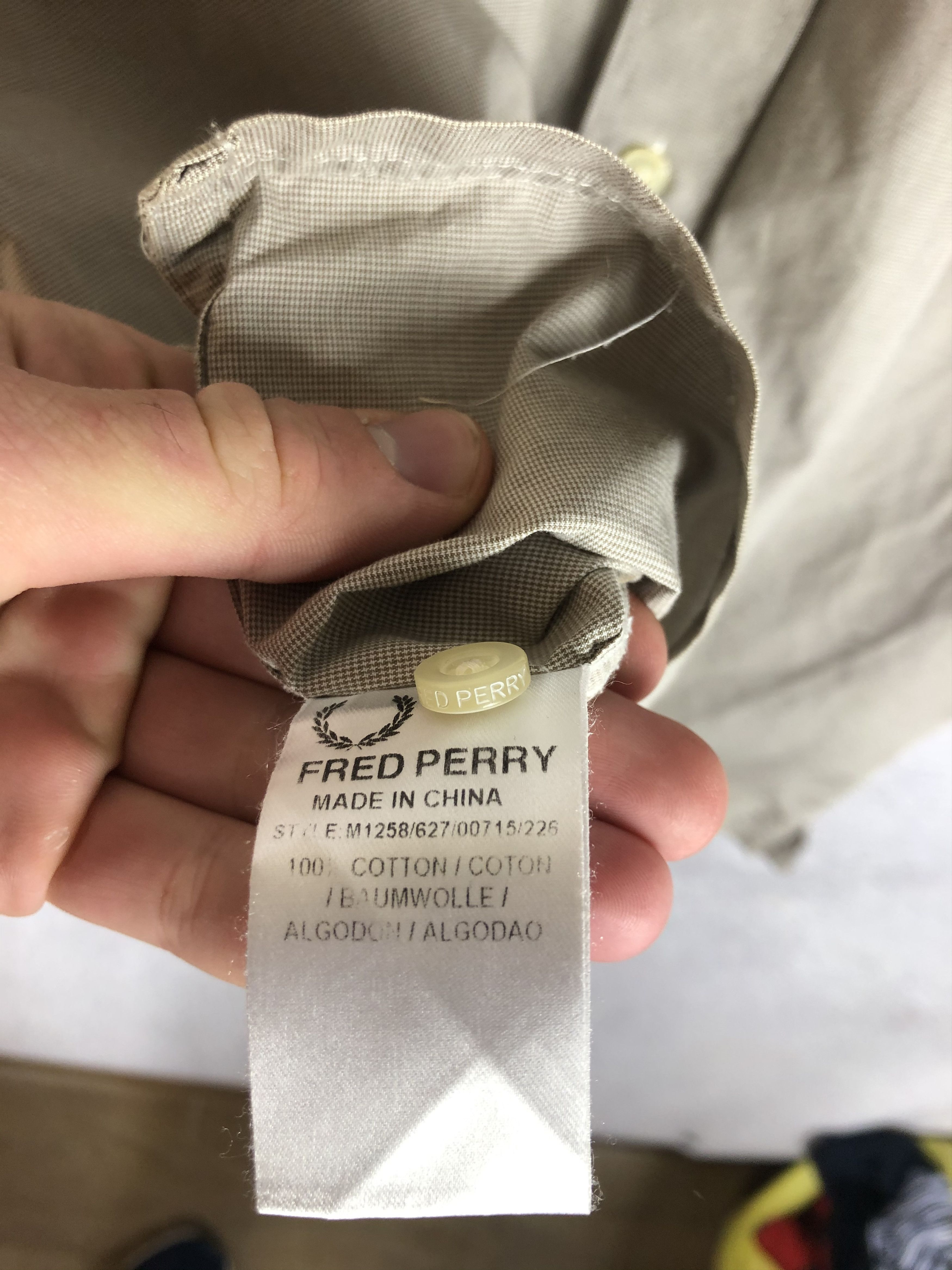 Fred Perry Men’s Fred Perry Vintage shirt Button Up short sleeve Size US XL / EU 56 / 4 - 6 Thumbnail