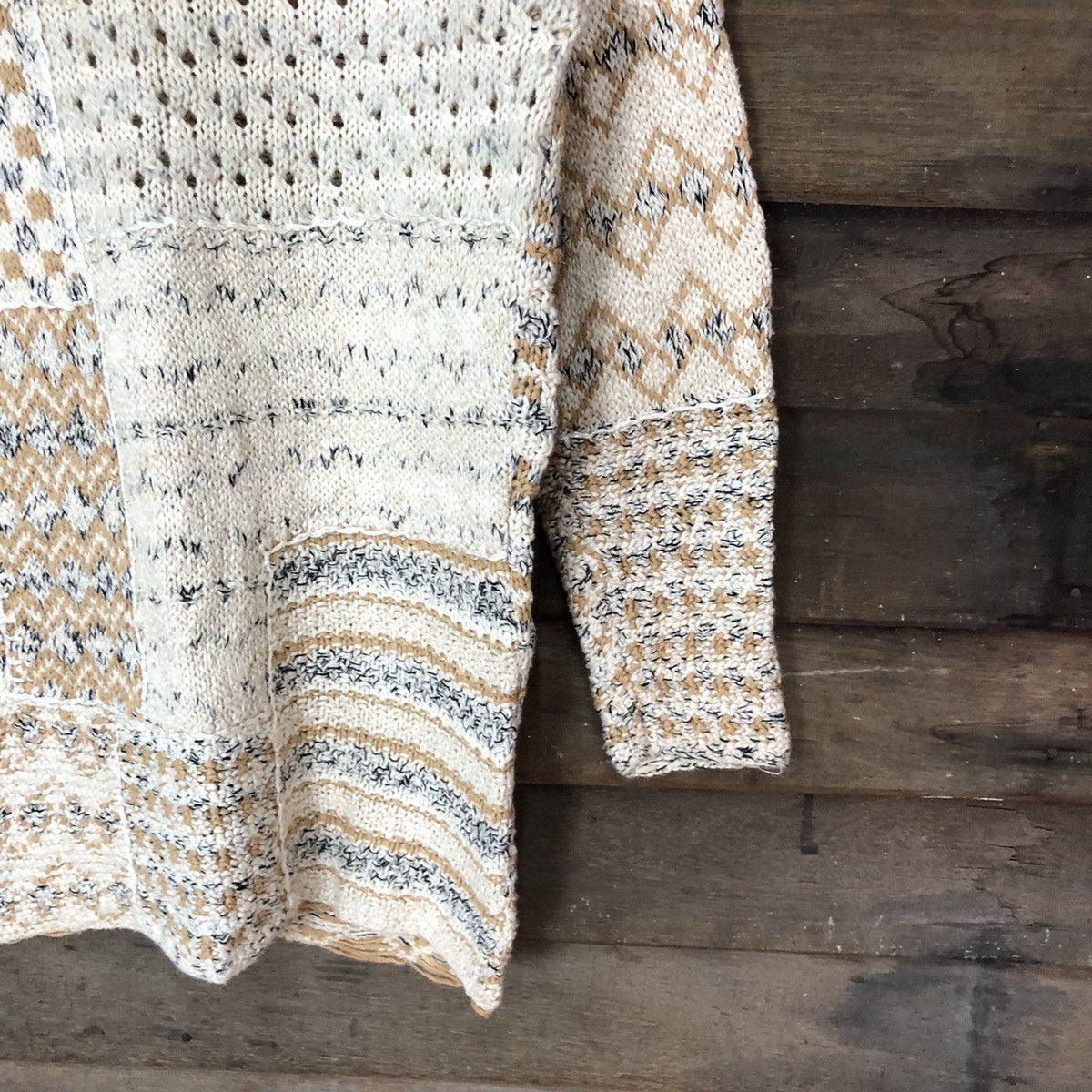 Vintage HandKnit For The Limited Cream Knitwear #430B Size S / US 4 / IT 40 - 5 Thumbnail
