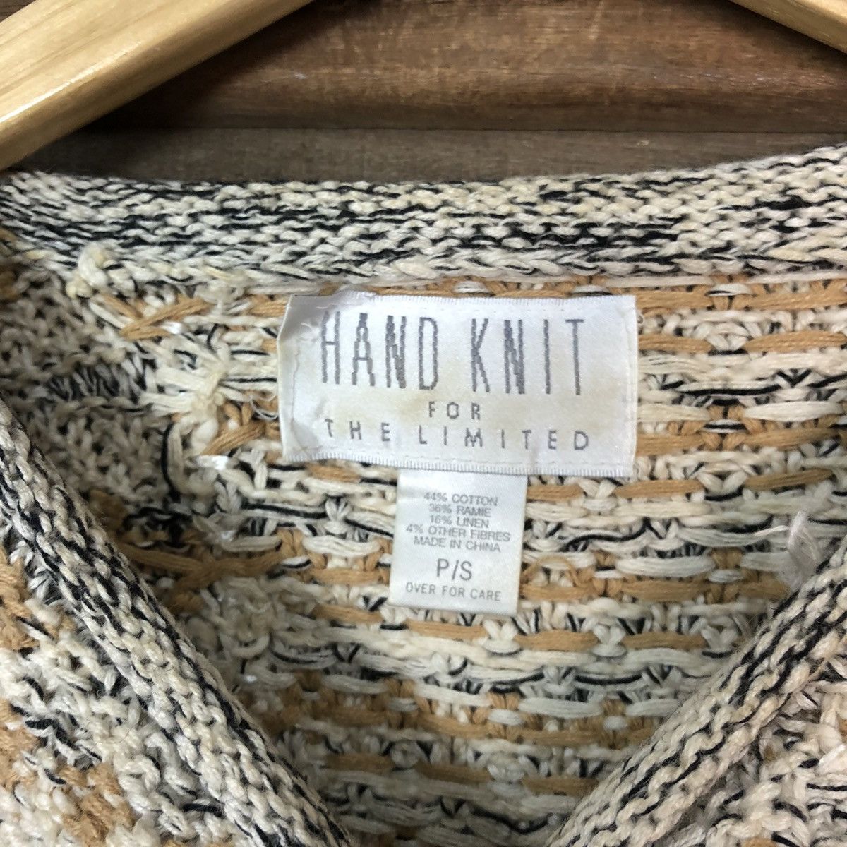 Vintage HandKnit For The Limited Cream Knitwear #430B Size S / US 4 / IT 40 - 7 Thumbnail