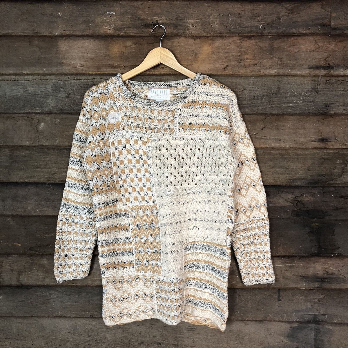 Vintage HandKnit For The Limited Cream Knitwear #430B Size S / US 4 / IT 40 - 1 Thumbnail
