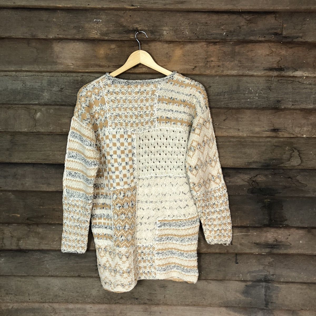 Vintage HandKnit For The Limited Cream Knitwear #430B Size S / US 4 / IT 40 - 9 Thumbnail