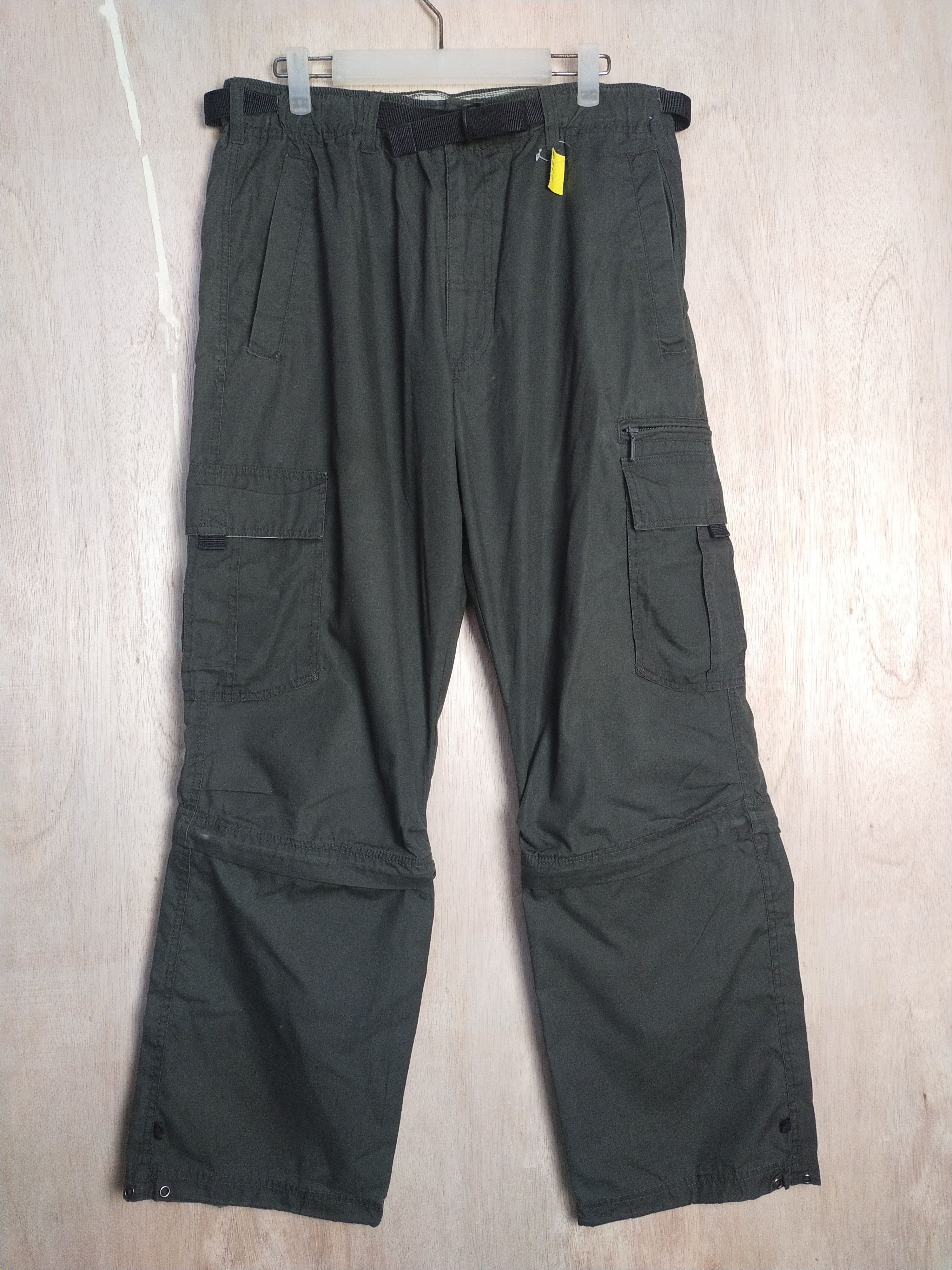 image of Japan Hiking Multipocket Utility Cargo Pants 2867 in Dark Green, Men's (Size 36)