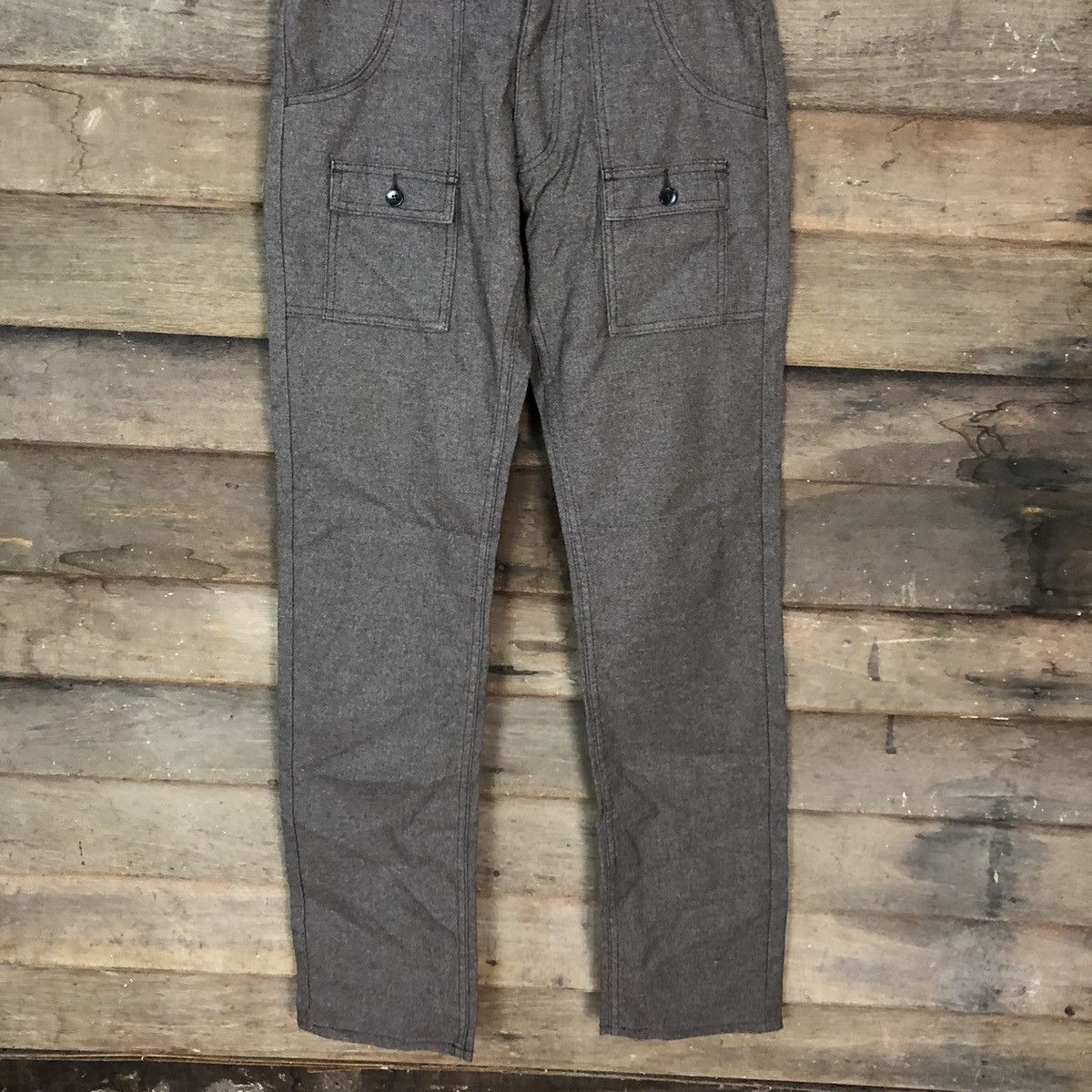 Japanese Brand Japanese Brand Grey utility tactical Cargo Pants #3348 Size US 28 / EU 44 - 3 Thumbnail