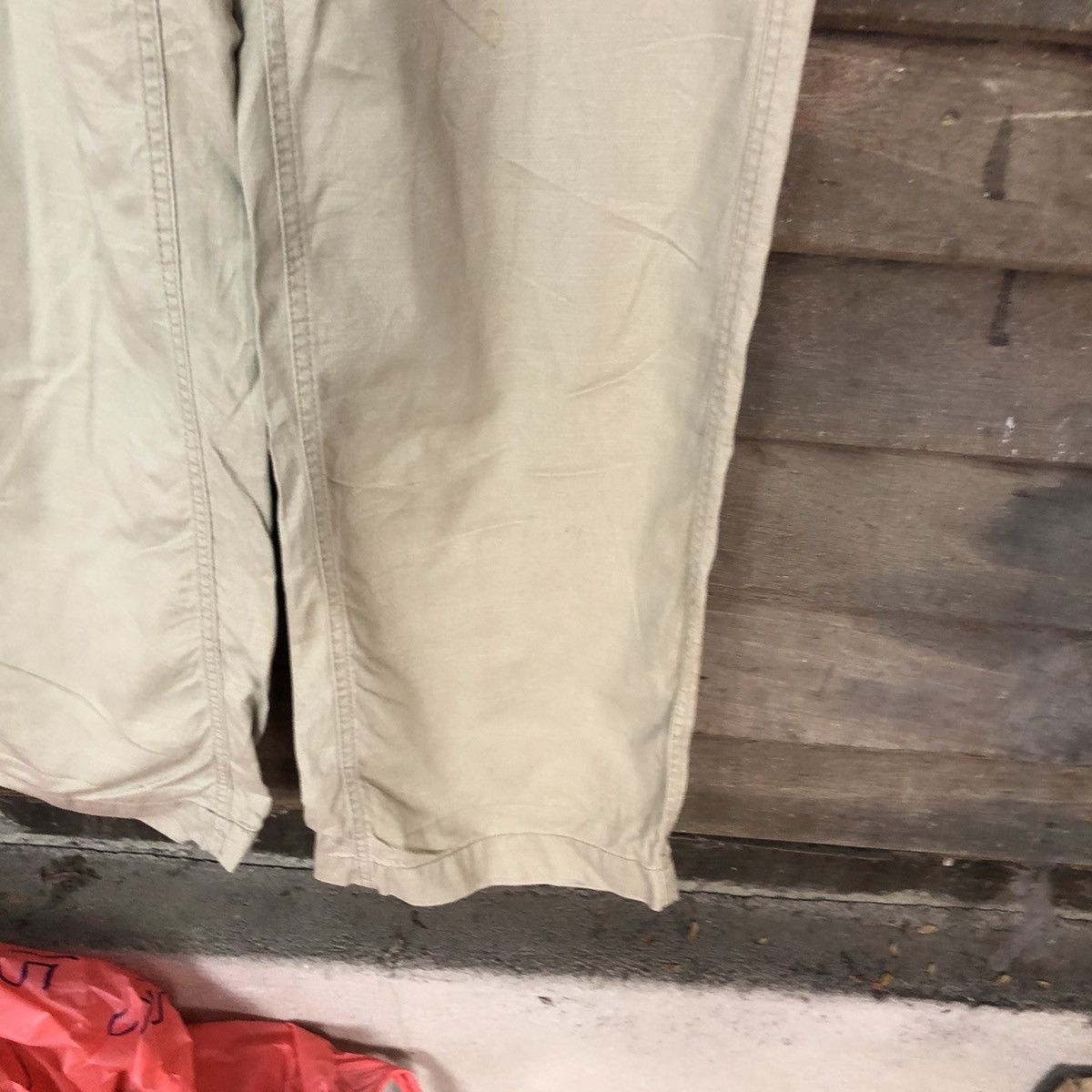 Japanese Brand Japanese Brand utility streetwear Cream Cargo Pants #3346 Size US 32 / EU 48 - 9 Thumbnail