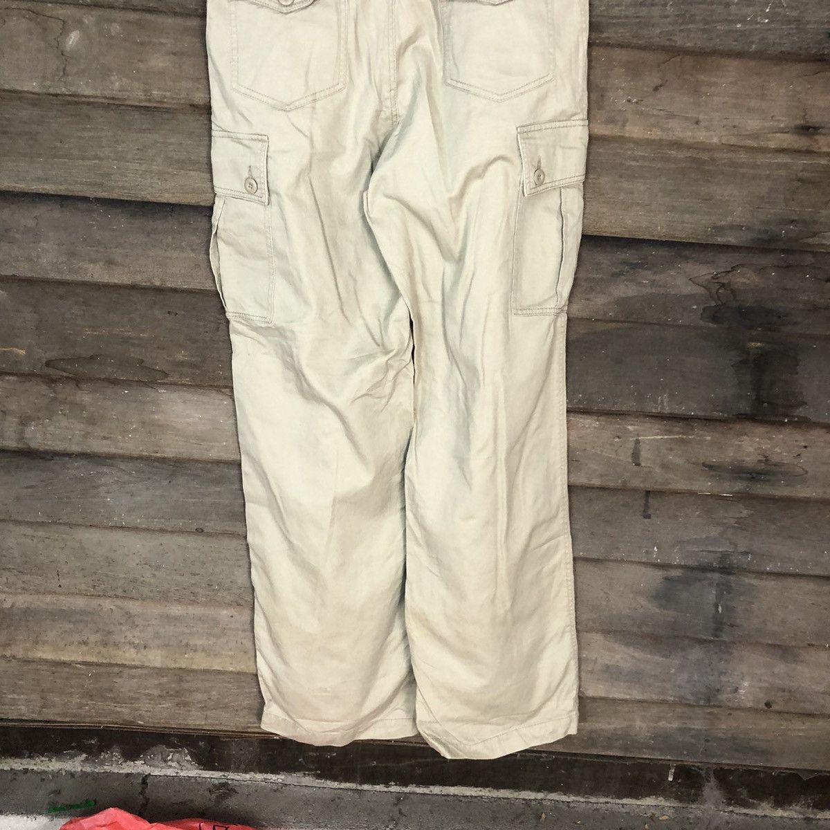 Japanese Brand Japanese Brand utility streetwear Cream Cargo Pants #3346 Size US 32 / EU 48 - 13 Thumbnail