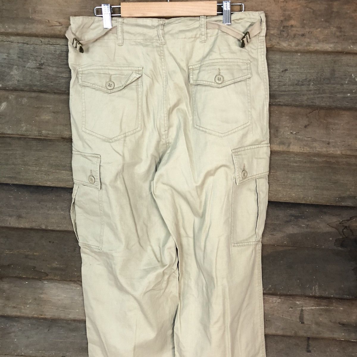 Japanese Brand Japanese Brand utility streetwear Cream Cargo Pants #3346 Size US 32 / EU 48 - 12 Thumbnail