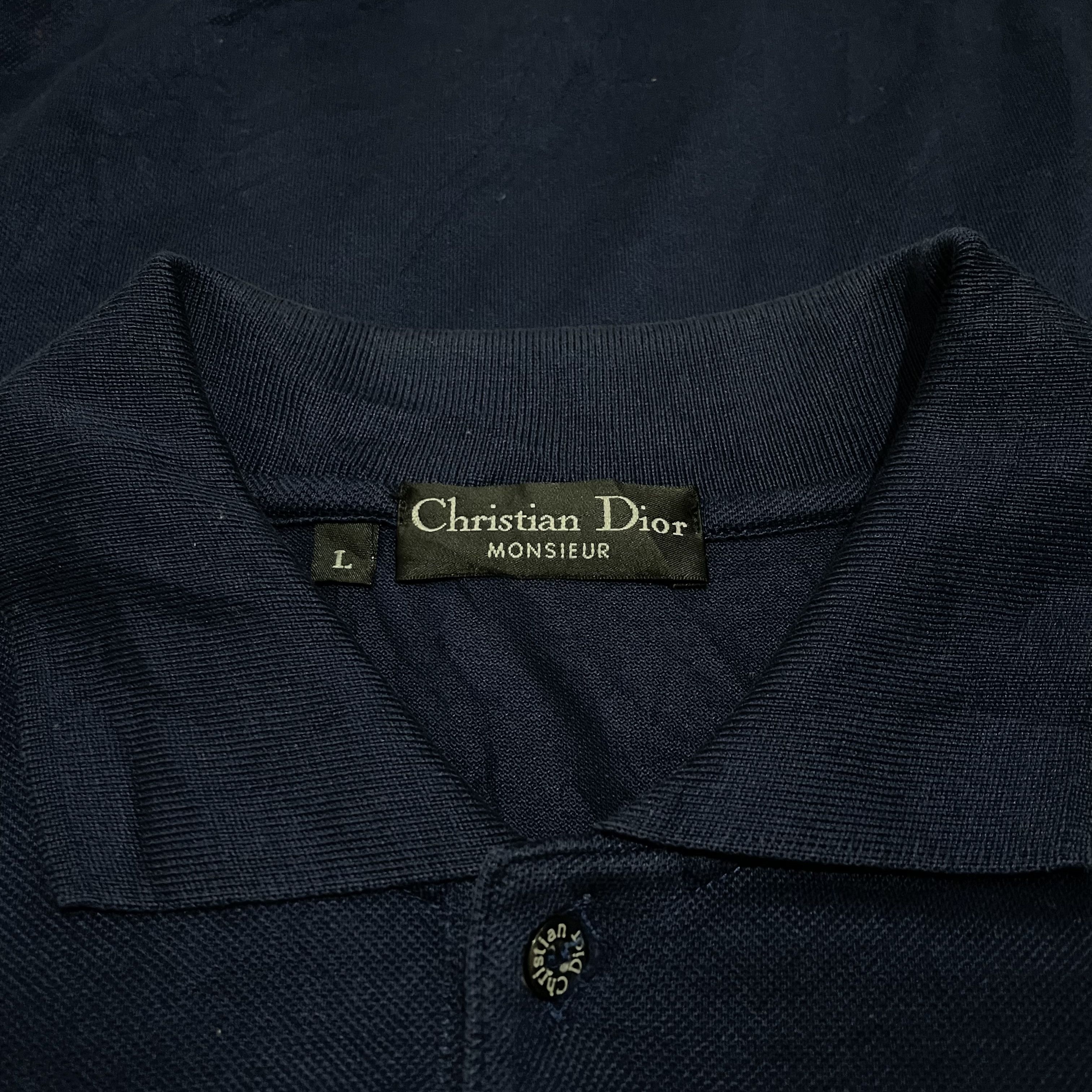 Christian Dior Monsieur Vintage Christian Dior Poloshirts Size US L / EU 52-54 / 3 - 3 Thumbnail