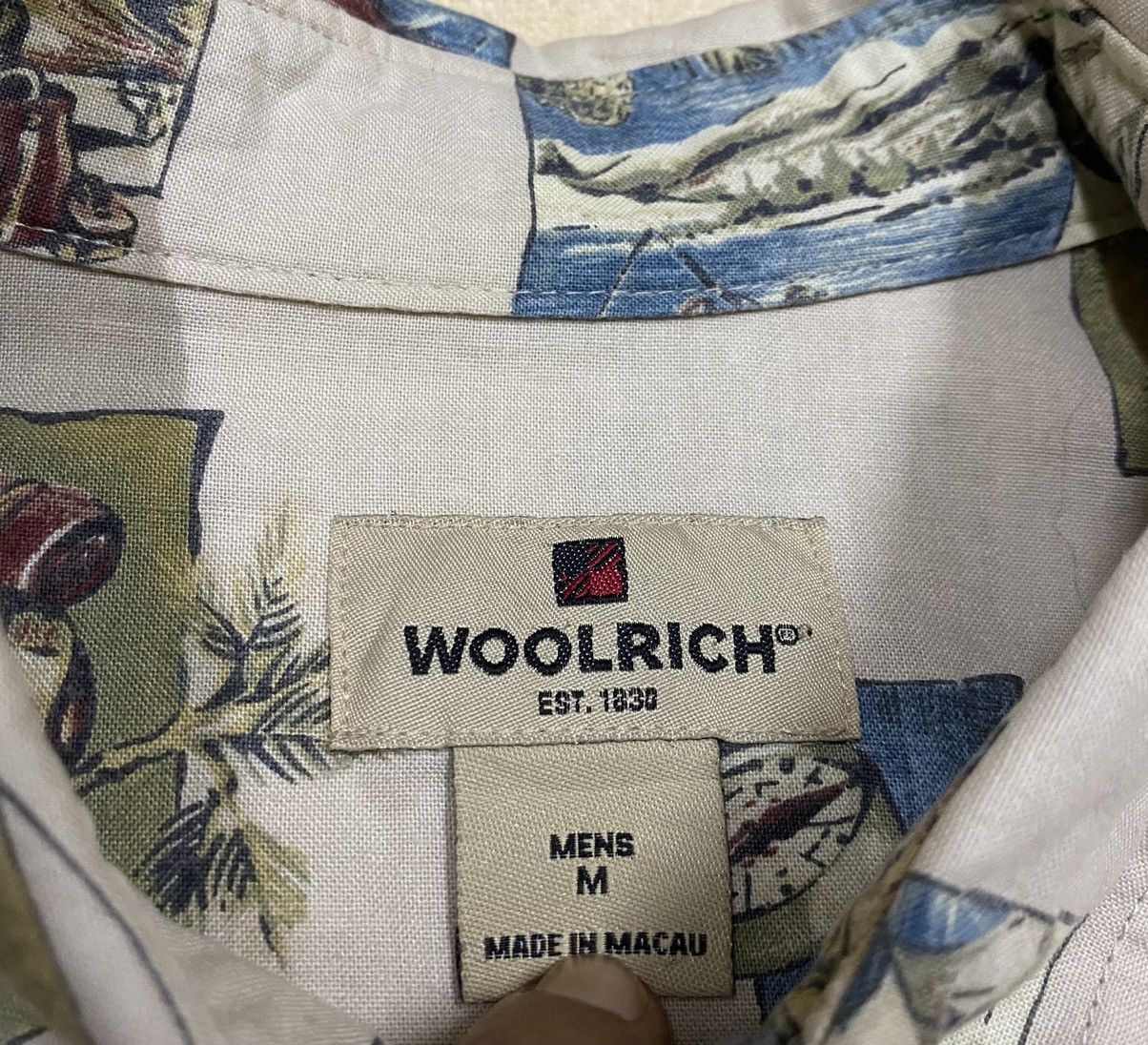 Vintage × Woolrich Woolen Mills WOOLRICH Shirt x Very Rare Design x Art x Made In Macau Size US M / EU 48-50 / 2 - 10 Thumbnail