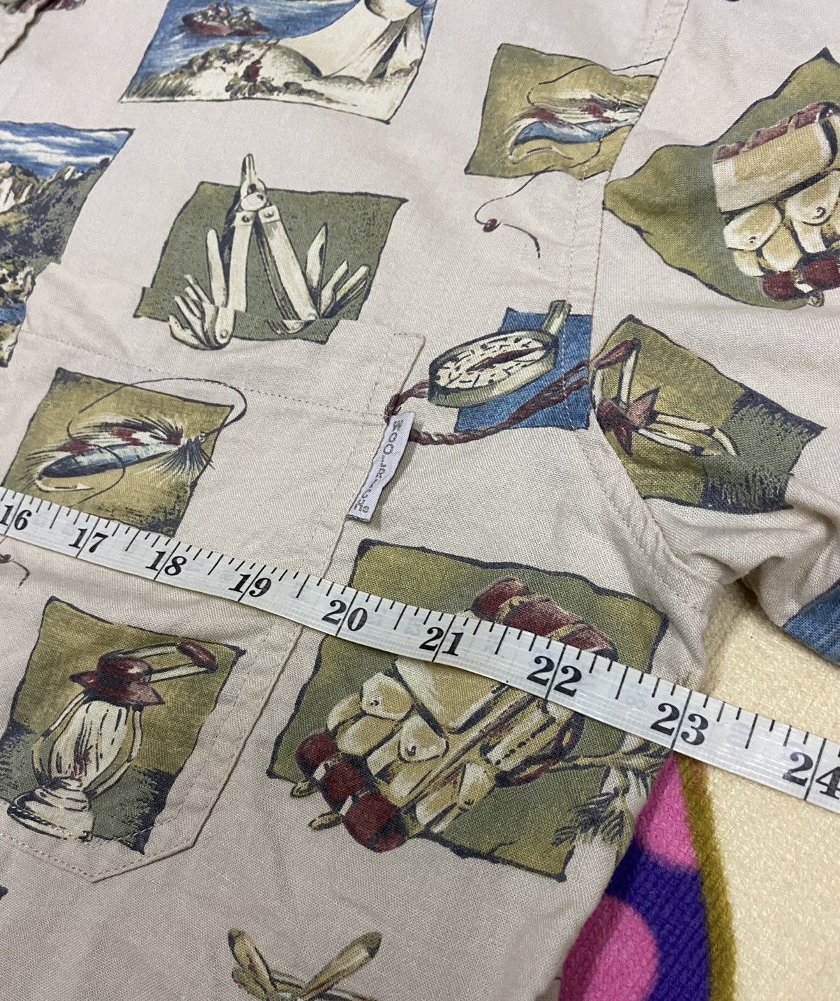 Vintage × Woolrich Woolen Mills WOOLRICH Shirt x Very Rare Design x Art x Made In Macau Size US M / EU 48-50 / 2 - 14 Thumbnail