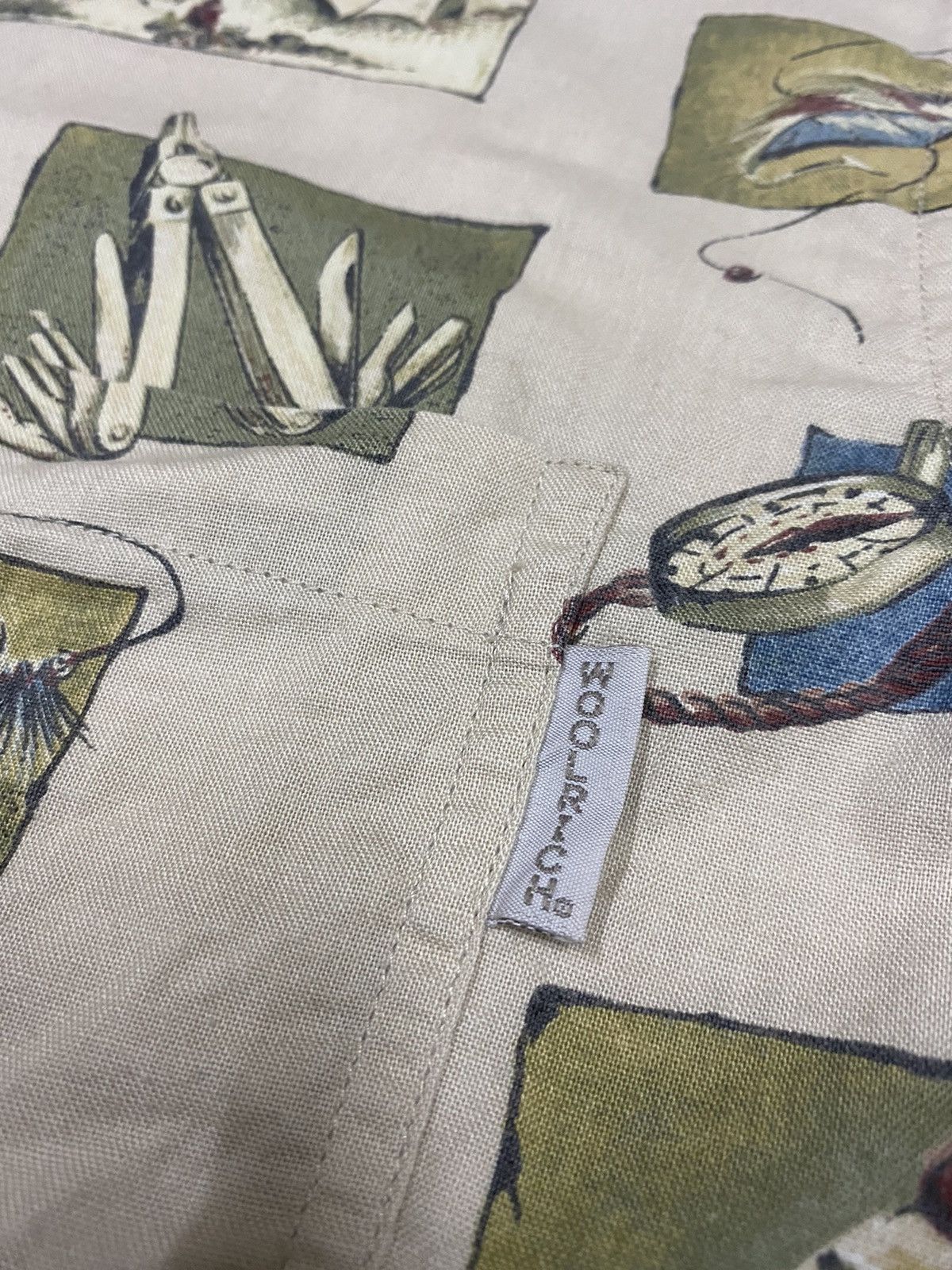 Vintage × Woolrich Woolen Mills WOOLRICH Shirt x Very Rare Design x Art x Made In Macau Size US M / EU 48-50 / 2 - 3 Thumbnail