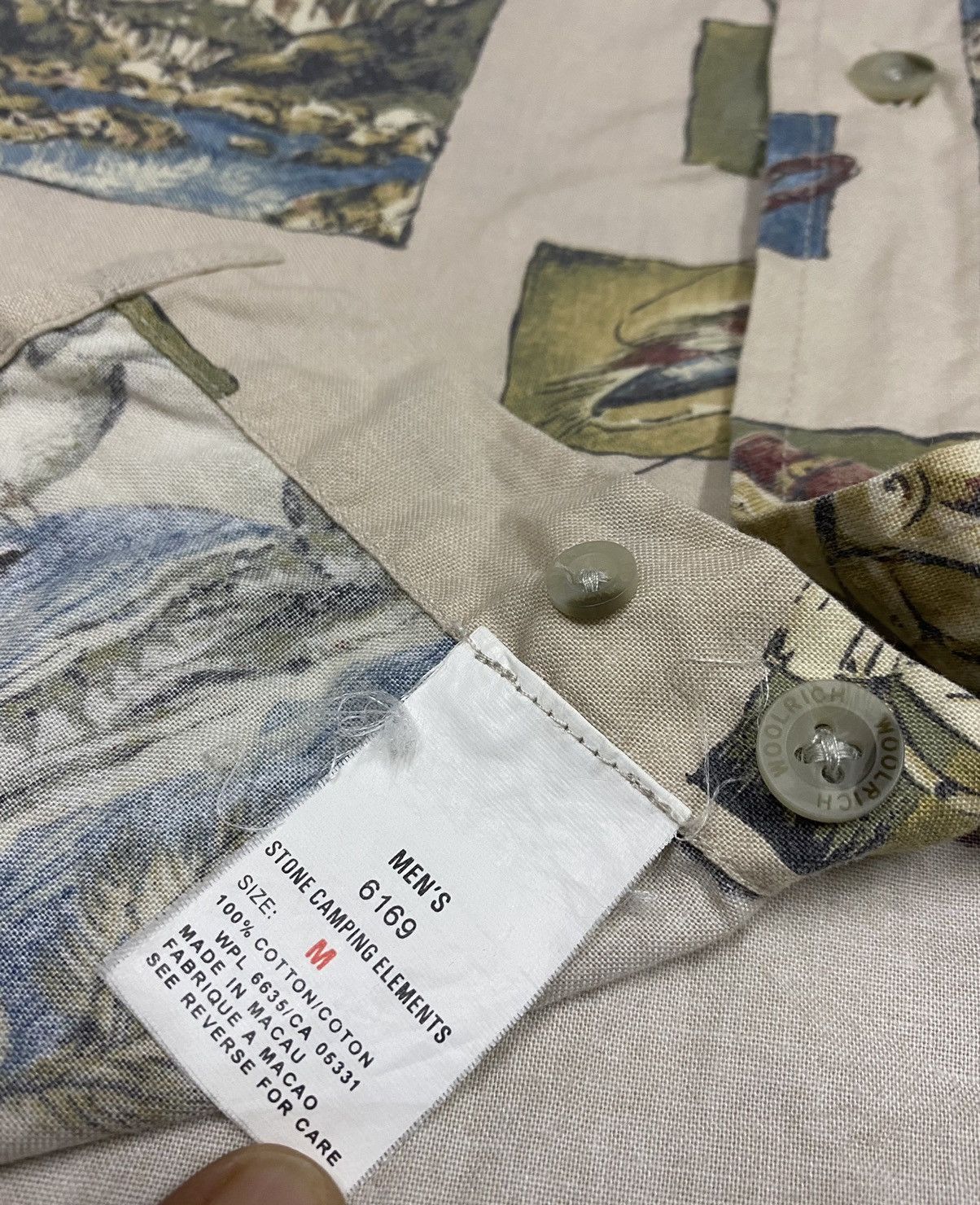 Vintage × Woolrich Woolen Mills WOOLRICH Shirt x Very Rare Design x Art x Made In Macau Size US M / EU 48-50 / 2 - 12 Thumbnail