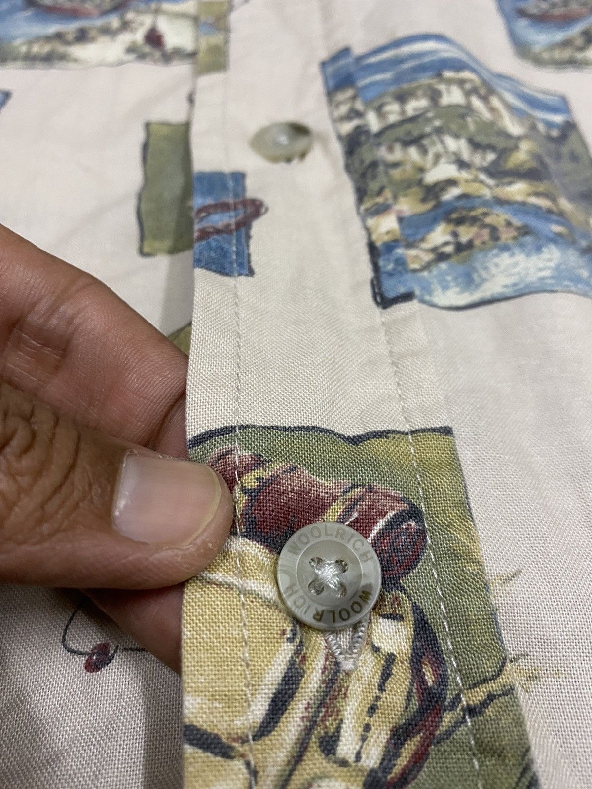 Vintage × Woolrich Woolen Mills WOOLRICH Shirt x Very Rare Design x Art x Made In Macau Size US M / EU 48-50 / 2 - 9 Thumbnail