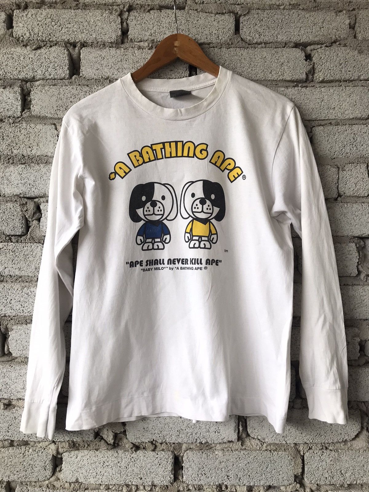 Bape Bathing Ape Baby Milo Distressed Size US S / EU 44-46 / 1 - 1 Thumbnail