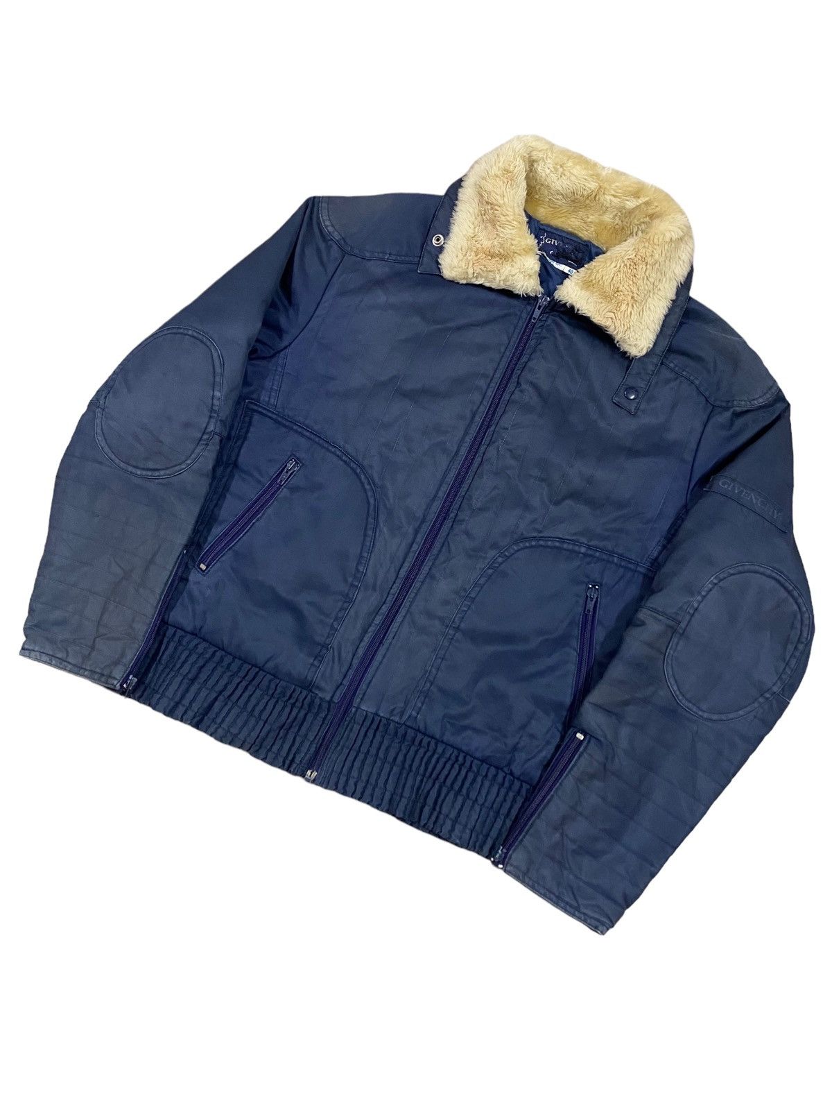 Givenchy Vtg🔥Givenchy Gentleman Sunfaded Riding Jacket Fur Collar Size US M / EU 48-50 / 2 - 10 Thumbnail
