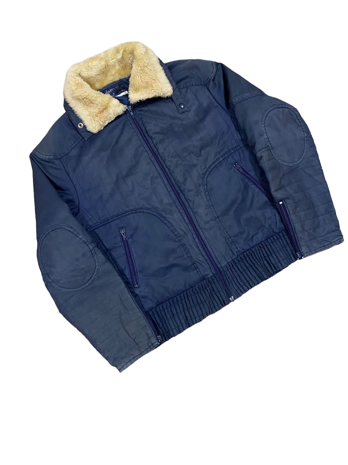 Givenchy Vtg🔥Givenchy Gentleman Sunfaded Riding Jacket Fur Collar Size US M / EU 48-50 / 2 - 9 Thumbnail