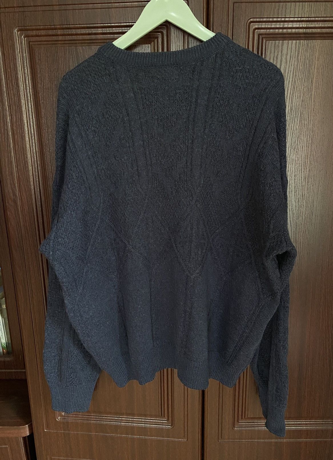Lacoste Vintage 90s Lacoste Chemise Chunky Knit Wool Sweater Coogi Size US L / EU 52-54 / 3 - 4 Thumbnail