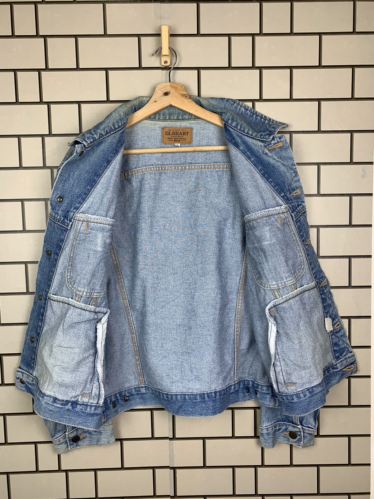 Japanese Brand × Vintage Vintage Japanese Brand GL Heart Denim Jacket Size US L / EU 52-54 / 3 - 20 Thumbnail