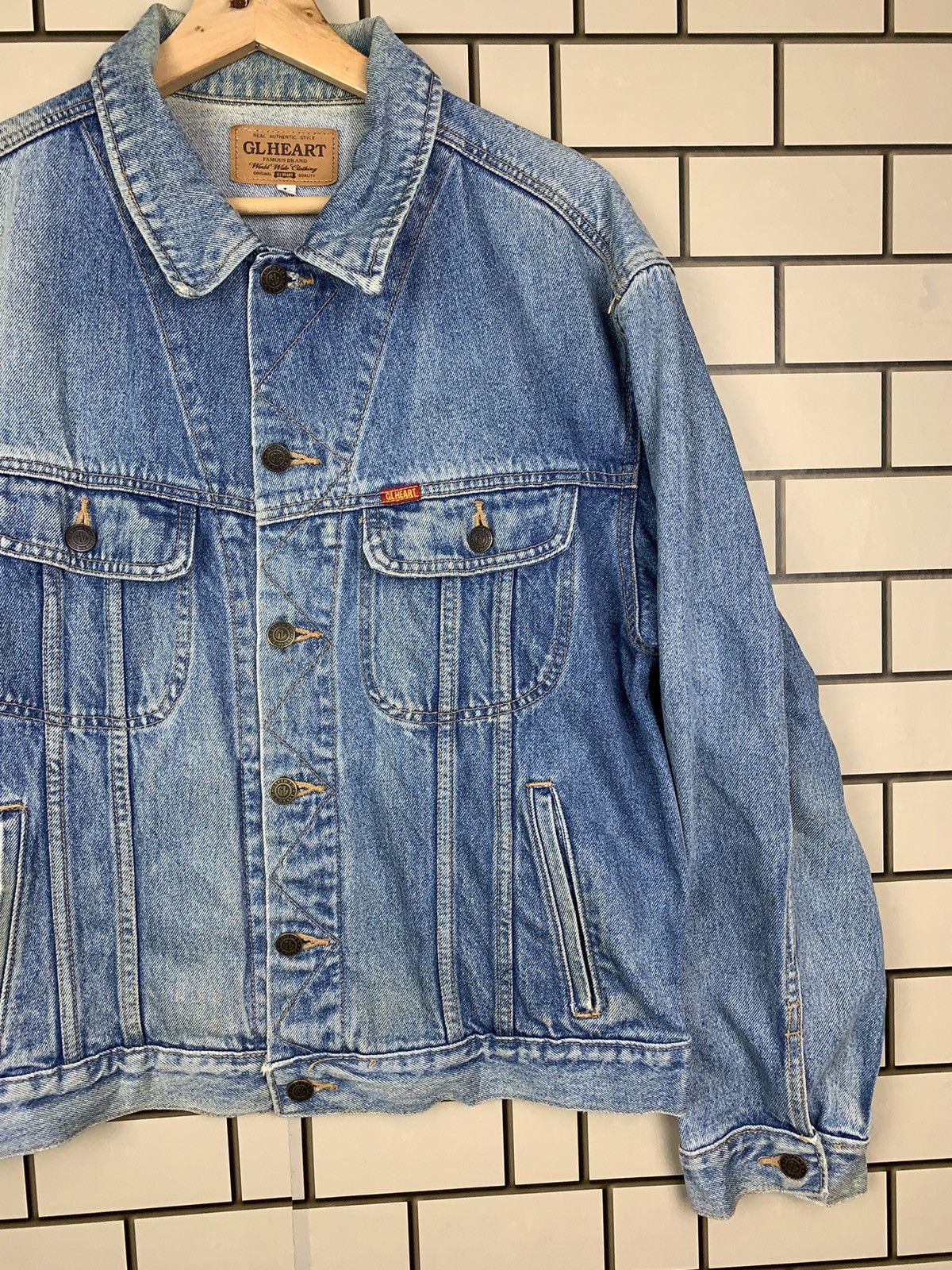 Japanese Brand × Vintage Vintage Japanese Brand GL Heart Denim Jacket Size US L / EU 52-54 / 3 - 5 Thumbnail