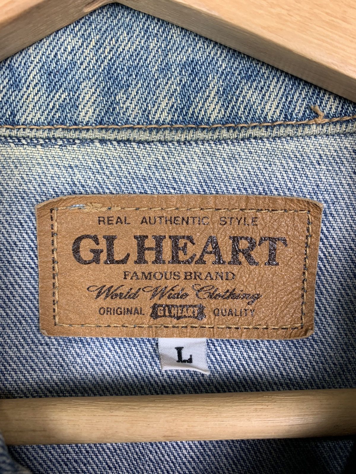 Japanese Brand × Vintage Vintage Japanese Brand GL Heart Denim Jacket Size US L / EU 52-54 / 3 - 22 Thumbnail