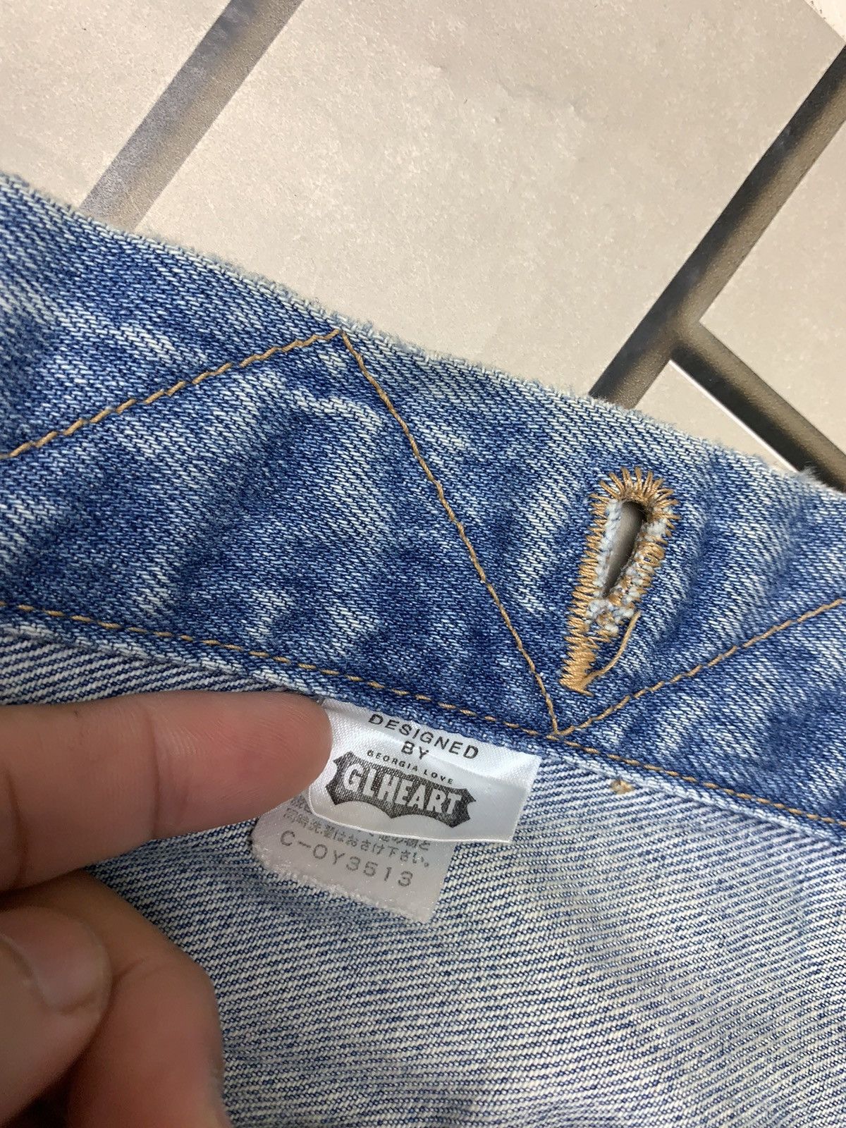 Japanese Brand × Vintage Vintage Japanese Brand GL Heart Denim Jacket Size US L / EU 52-54 / 3 - 23 Thumbnail