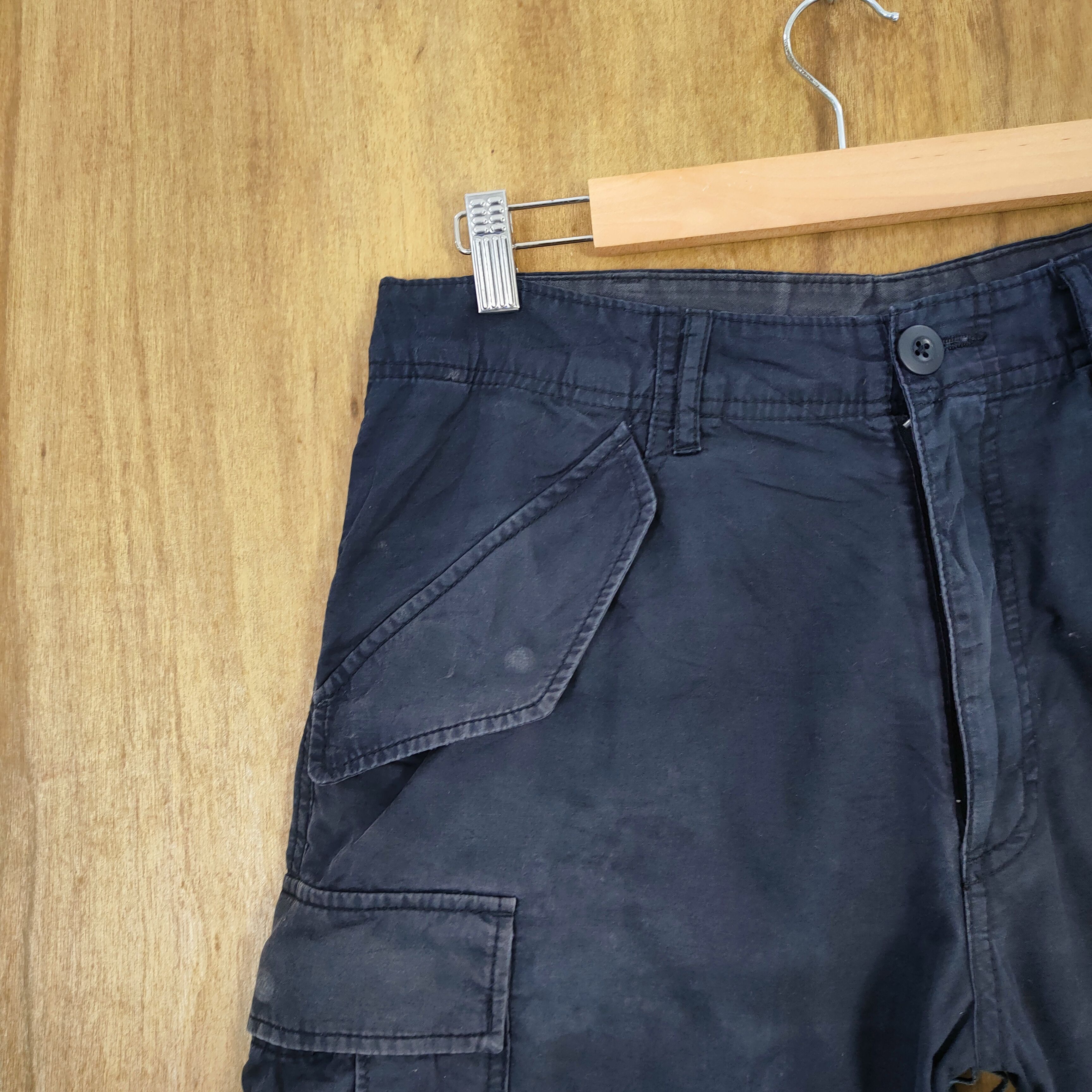Japanese Brand GREEN LABEL FADED MULTIPOCKET BAGGY CARGO PANTS Size US 30 / EU 46 - 9 Thumbnail