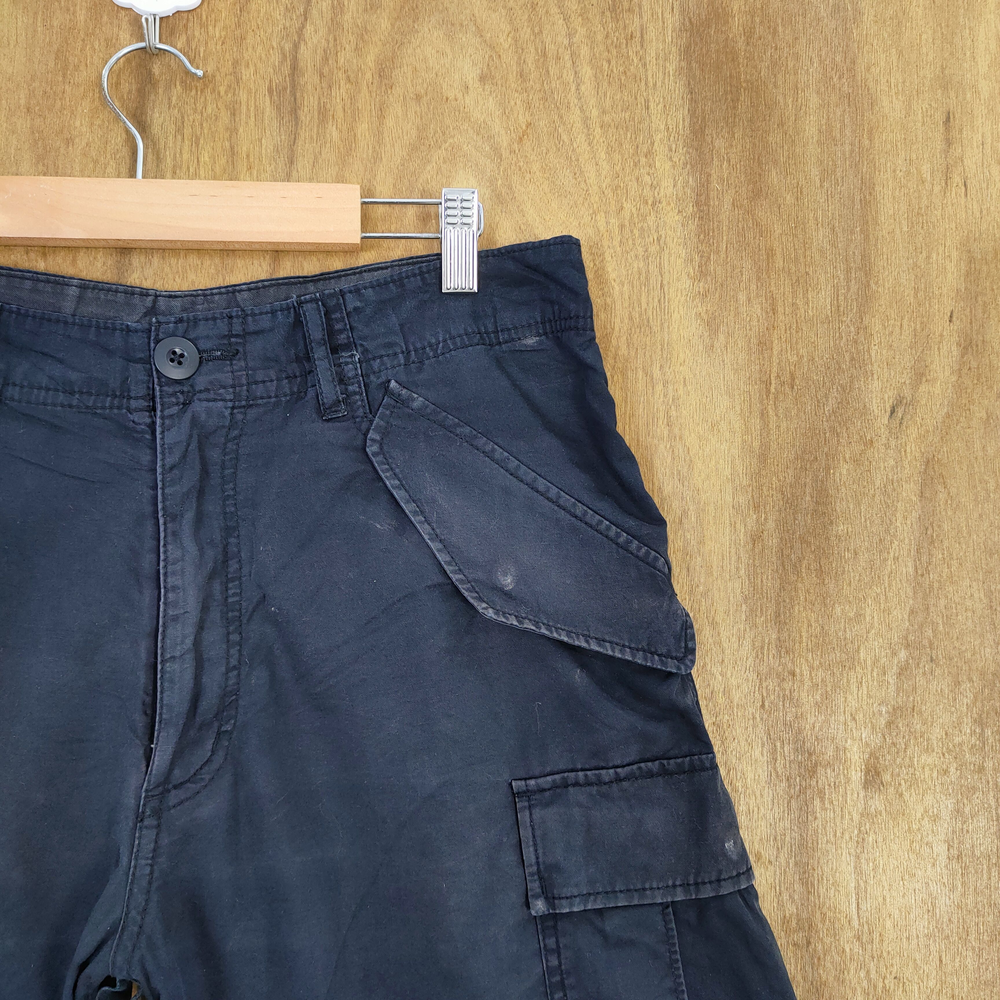 Japanese Brand GREEN LABEL FADED MULTIPOCKET BAGGY CARGO PANTS Size US 30 / EU 46 - 10 Thumbnail