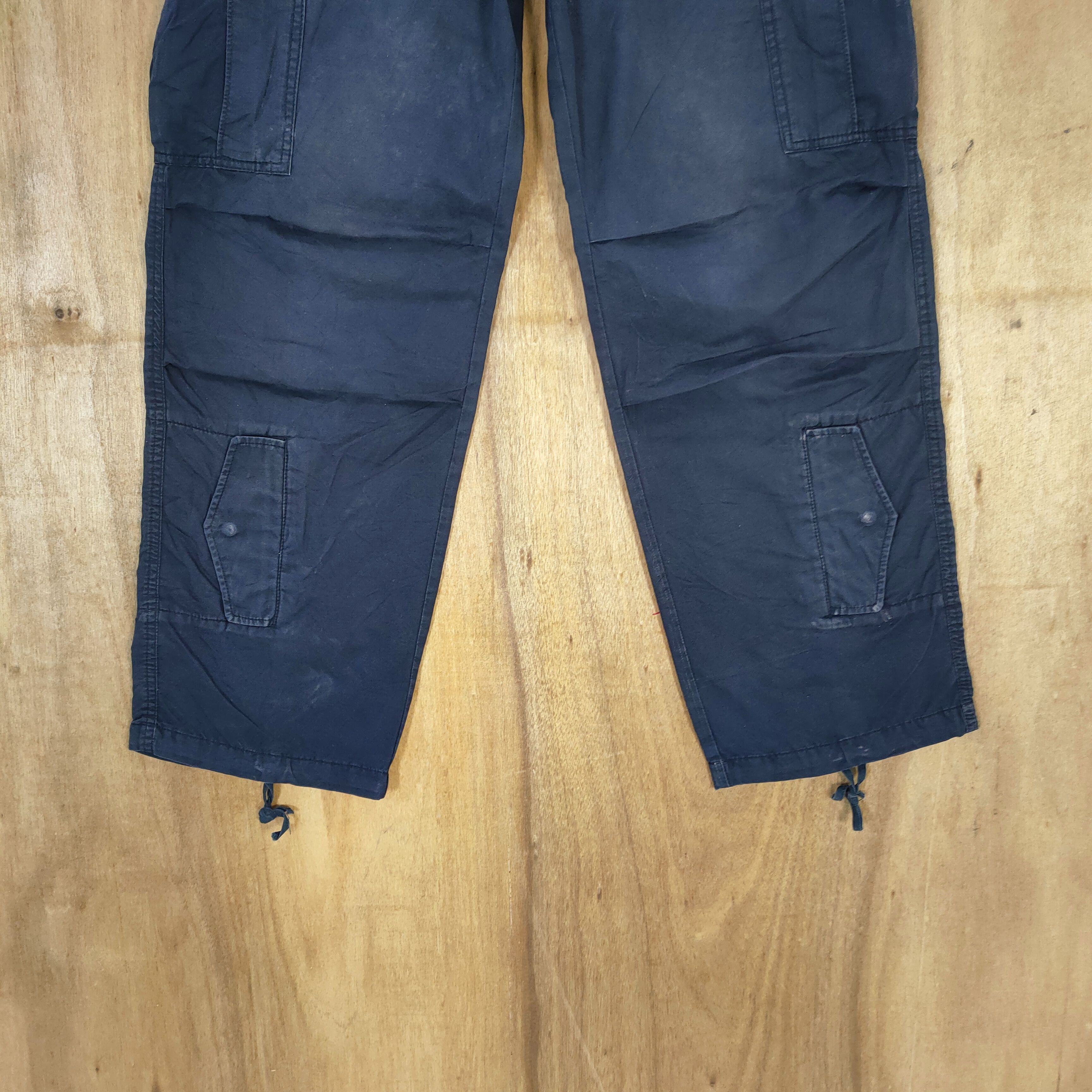 Japanese Brand GREEN LABEL FADED MULTIPOCKET BAGGY CARGO PANTS Size US 30 / EU 46 - 5 Thumbnail