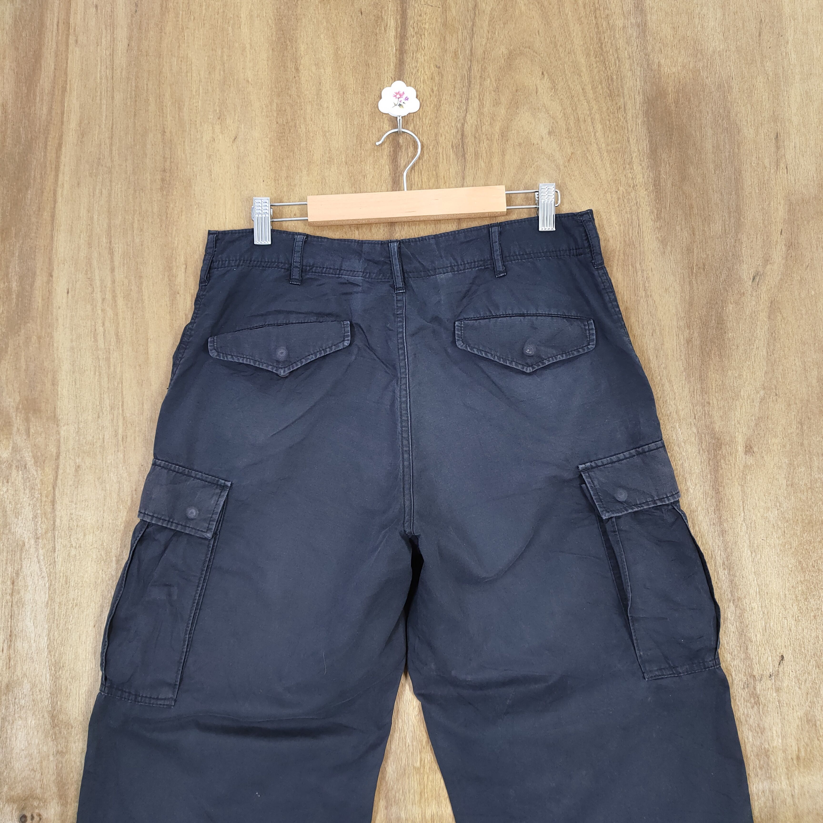 Japanese Brand GREEN LABEL FADED MULTIPOCKET BAGGY CARGO PANTS Size US 30 / EU 46 - 11 Thumbnail